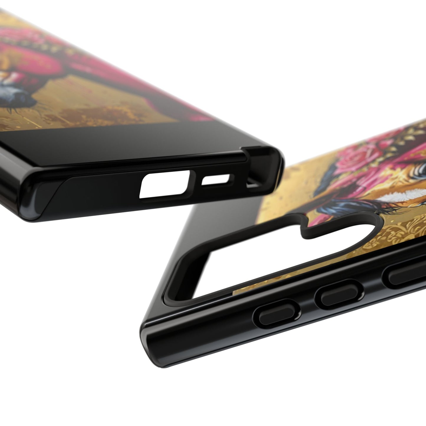Phone Case - Elegant Horse Damask Design