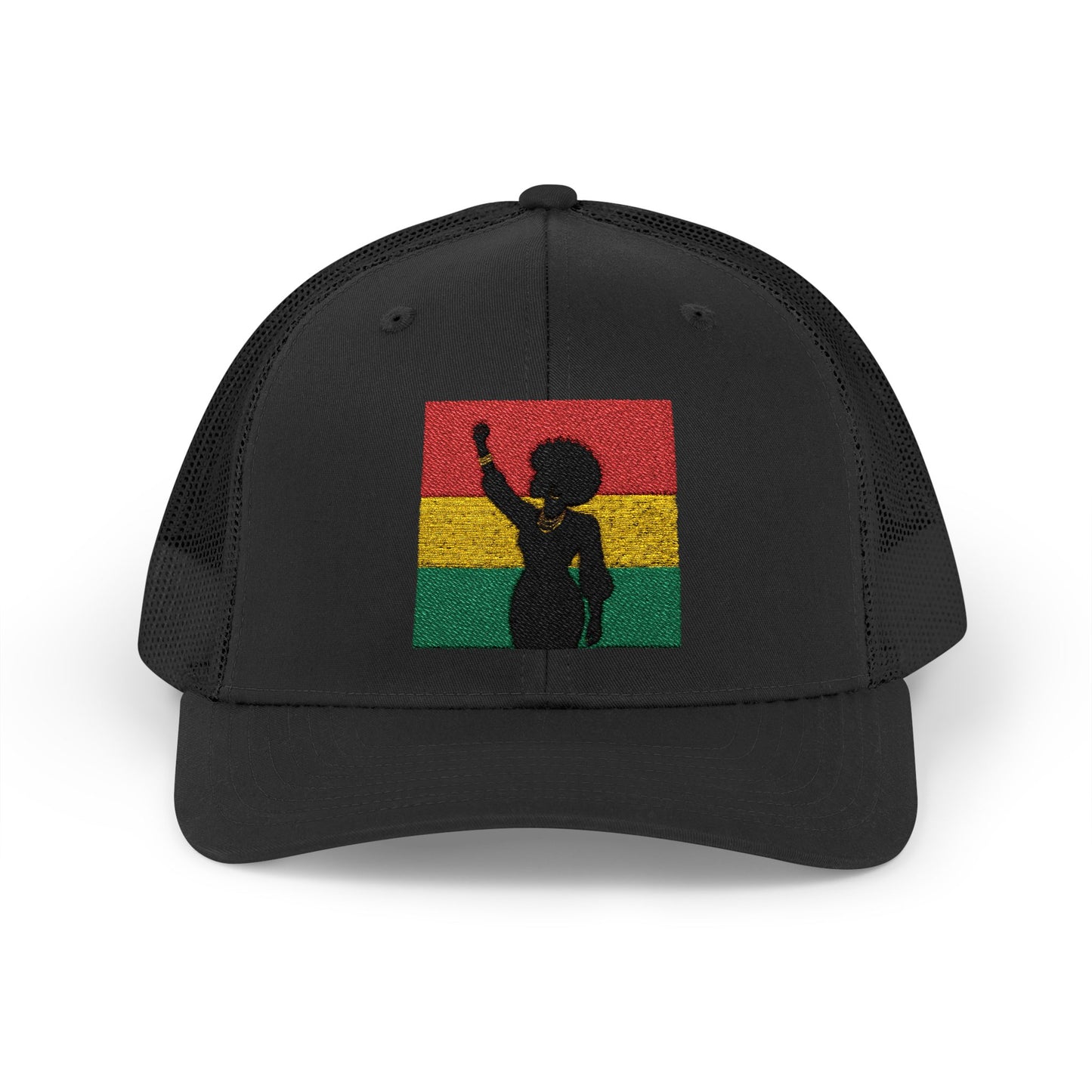 Silhouette Trucker Cap — Juneteenth Colors Snapback