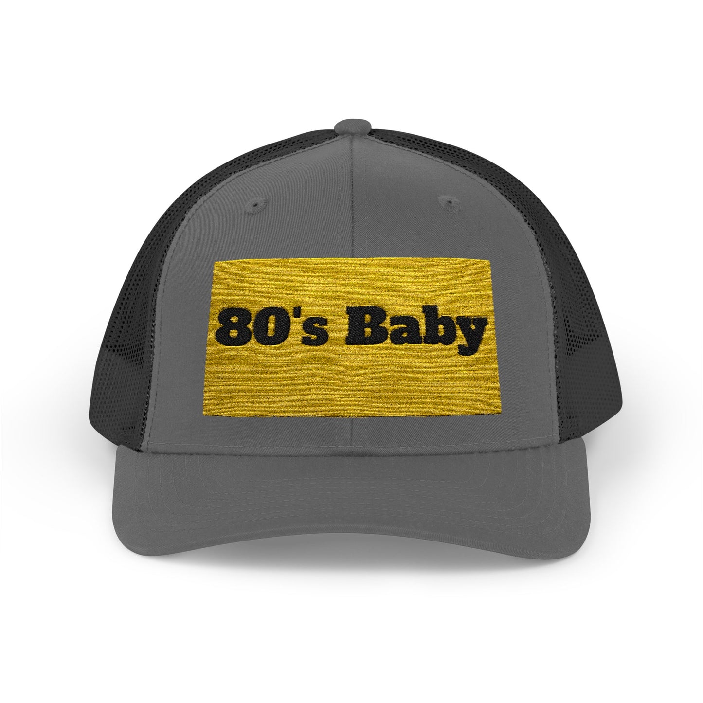 80's Baby Gold Snapback Trucker Cap - Retro Style Hat, Vintage Cap, Perfect for 80's Themed Parties, Gifts for Nostalgic Friends, Summer Fun