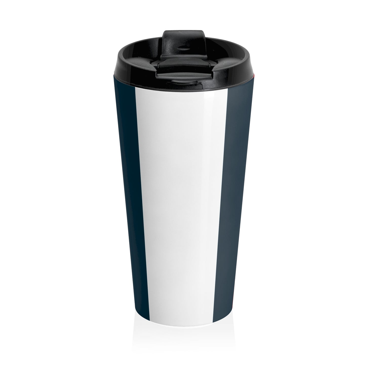 Elegant Red Baroque Stainless Steel Travel Mug - Stylish Coffee Cup, Gift for Coffee Lovers, Home Office Accessory