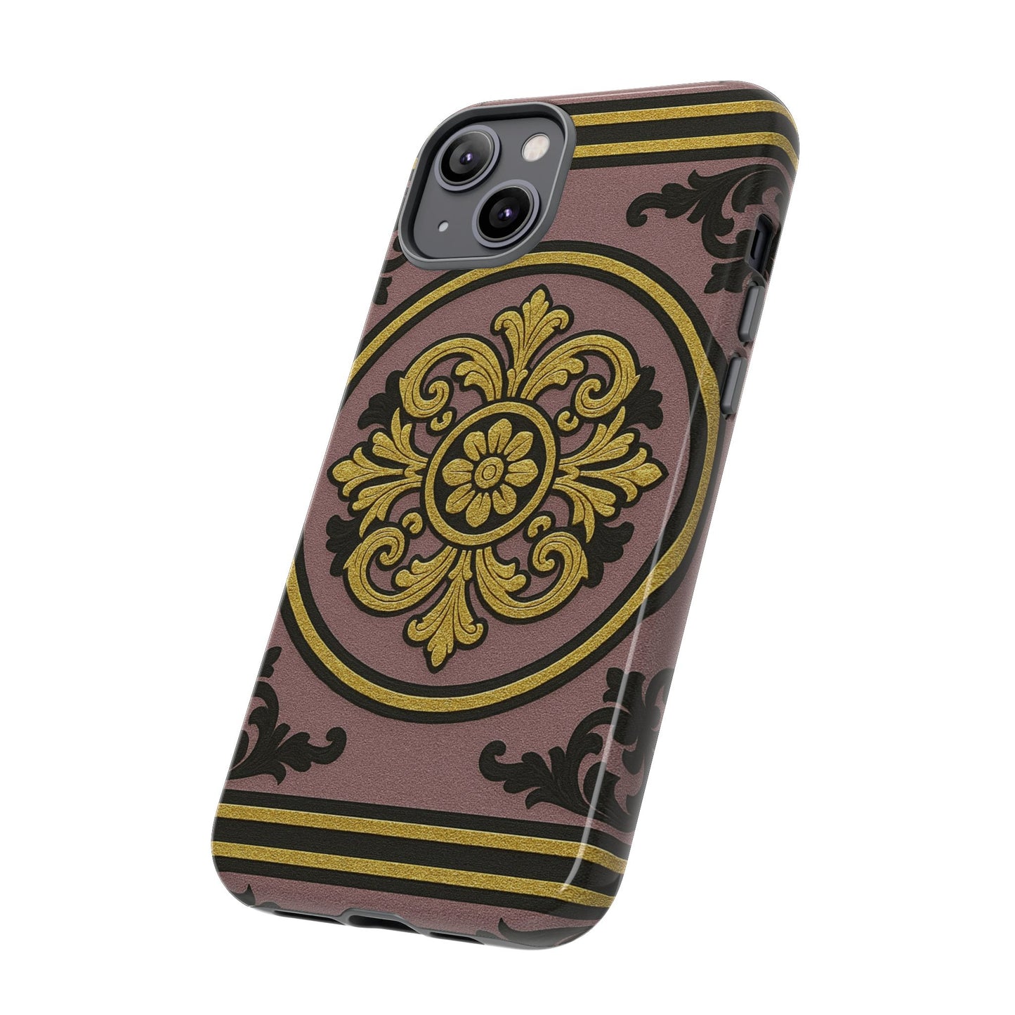Gilded Mauve With Gold-Black Baroque Tough Cases
