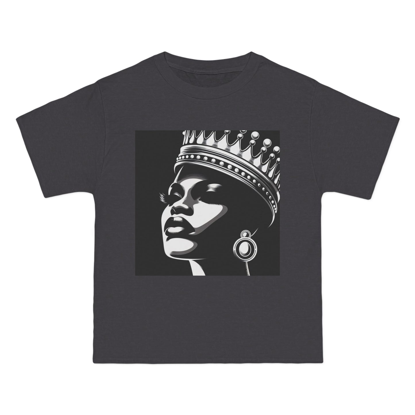 Crowned Beauty T-Shirt, Unisex, Short-Sleeve Tee, Graphic Art Shirt, Queen Vibes Apparel, Unique Gift for Women, Fashion Statement Top