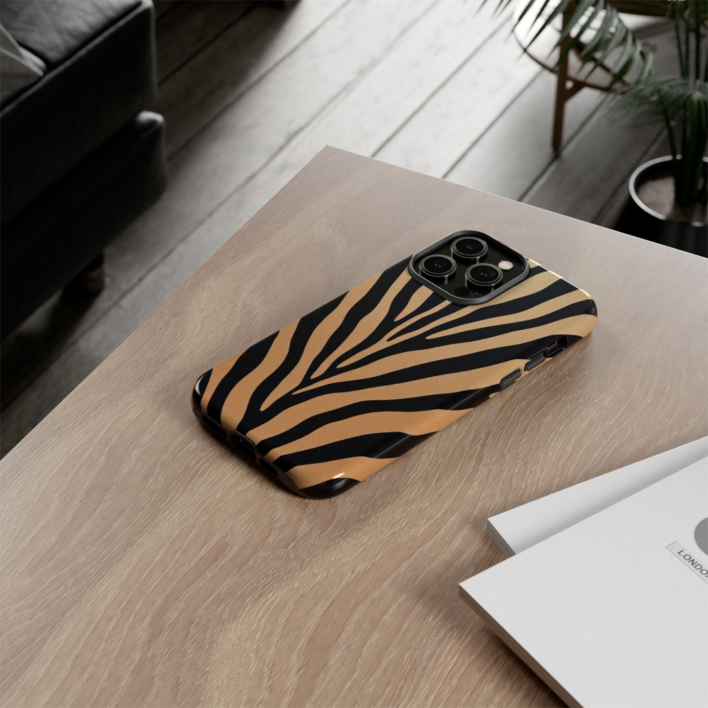 Zebra Print Tough Phone Case