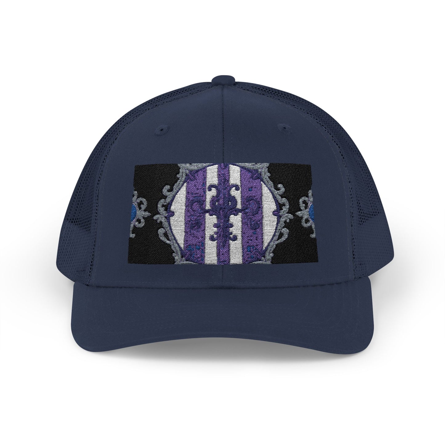 Stylish Baroque Design Snapback Trucker Cap with Artistic Design, Unisex Cap, Trendy Hat for Outdoor Activities, Casual Wear, Gift Idea