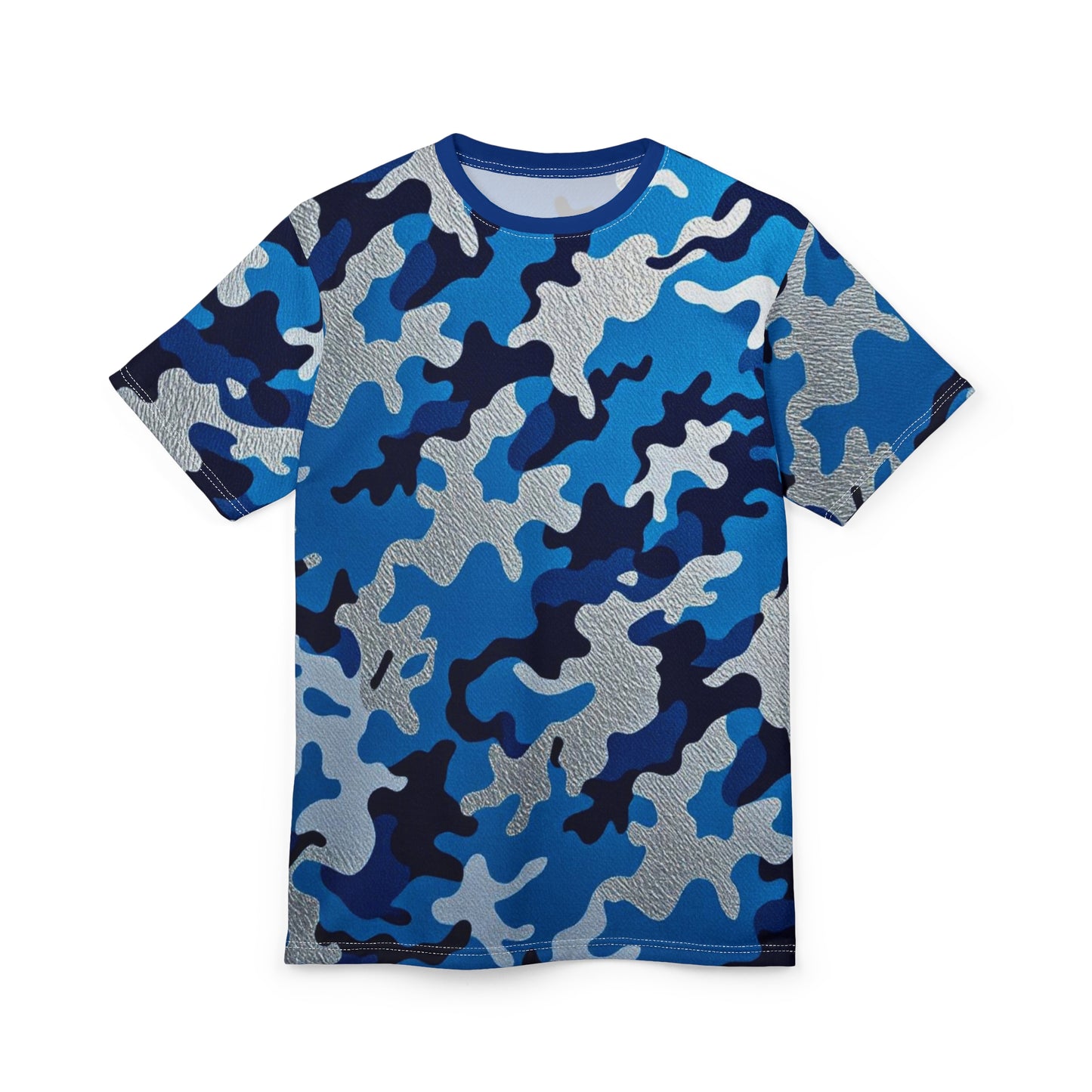Cool Camo Unisex Tee, Stylish Casual Wear, Perfect for Outdoor Adventures, Gift for Him, Summer Essentials, Streetwear Style - Blue Camo