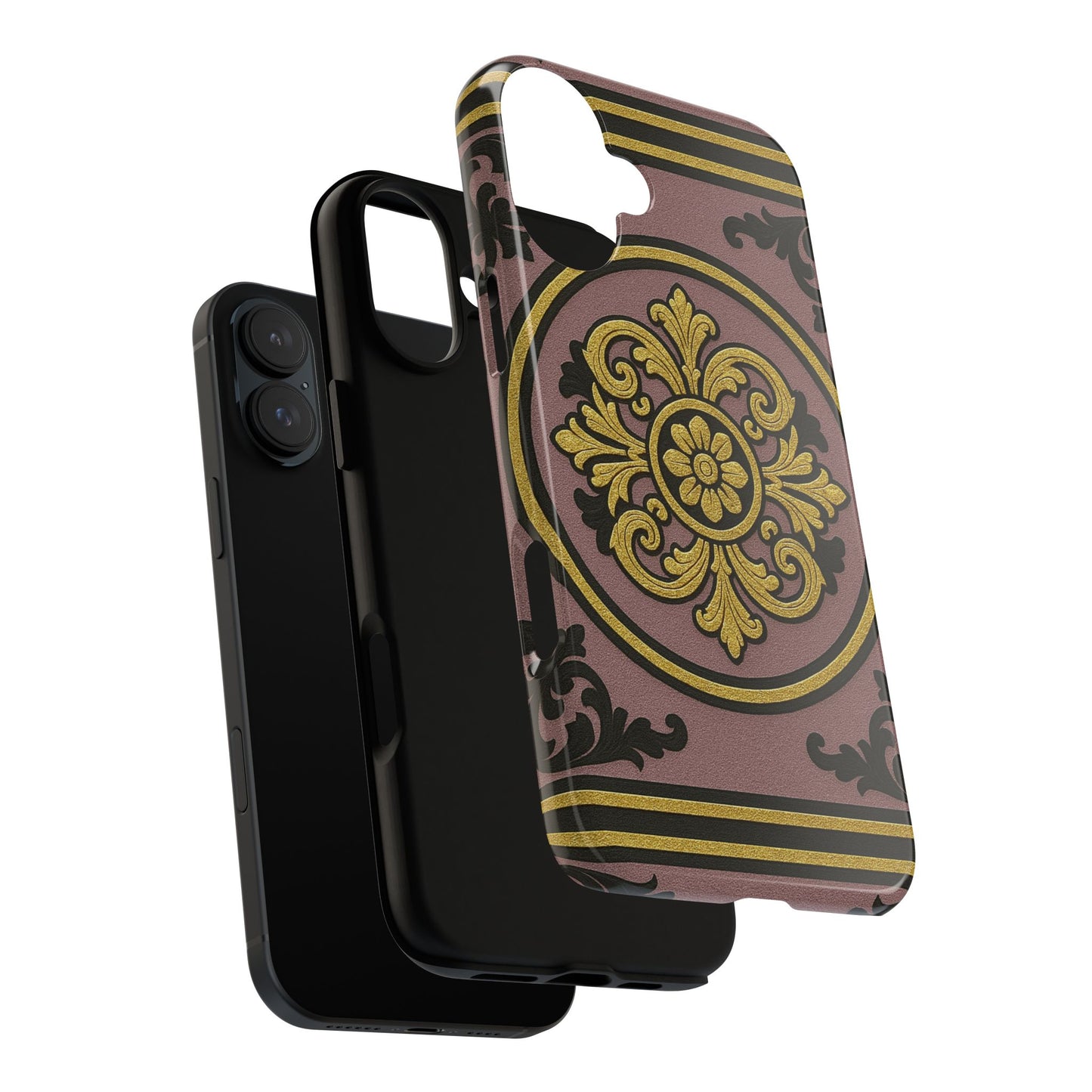 Gilded Mauve With Gold-Black Baroque Tough Cases