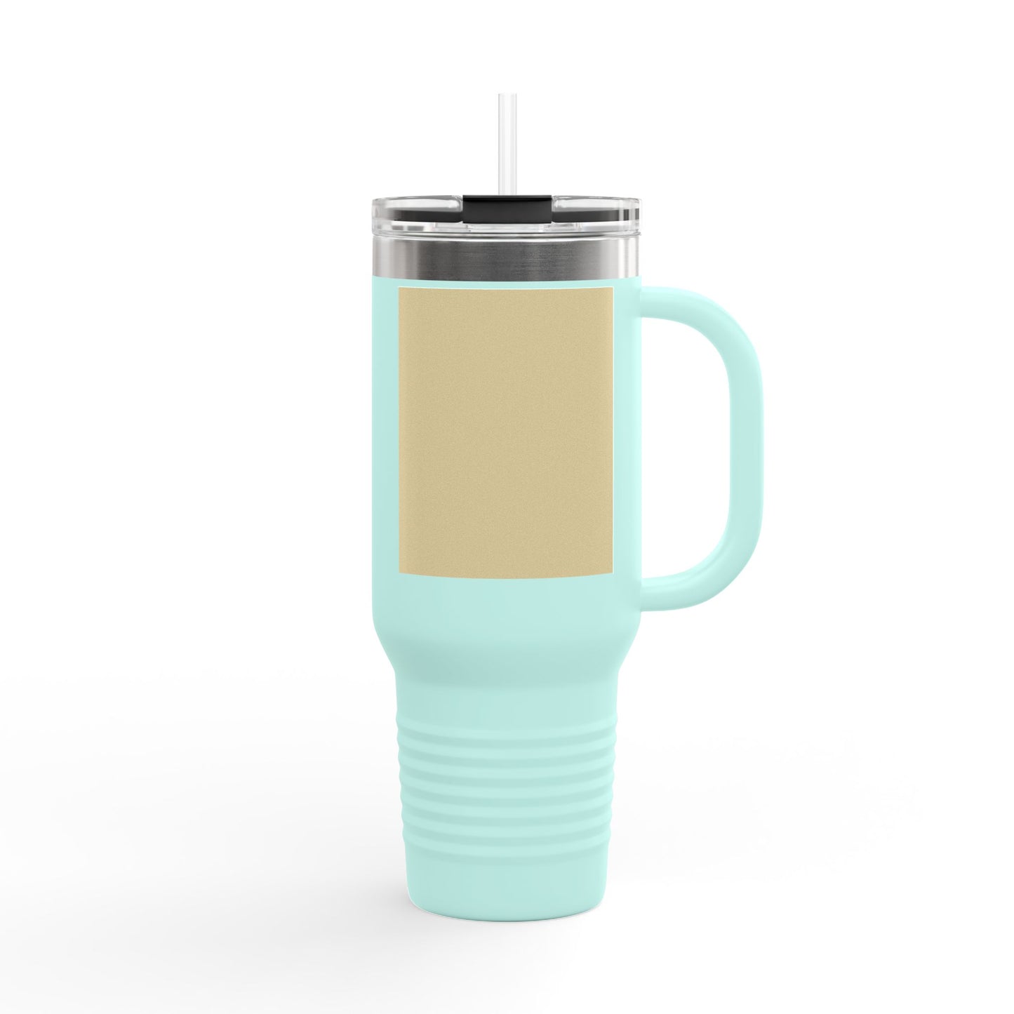 Vanilla Wheat 40oz Insulated Travel Mug | Customizable Hot & Cold Drink Tumbler | Perfect Gift for Travelers, Coffee Lovers, Road Trips, Holidays