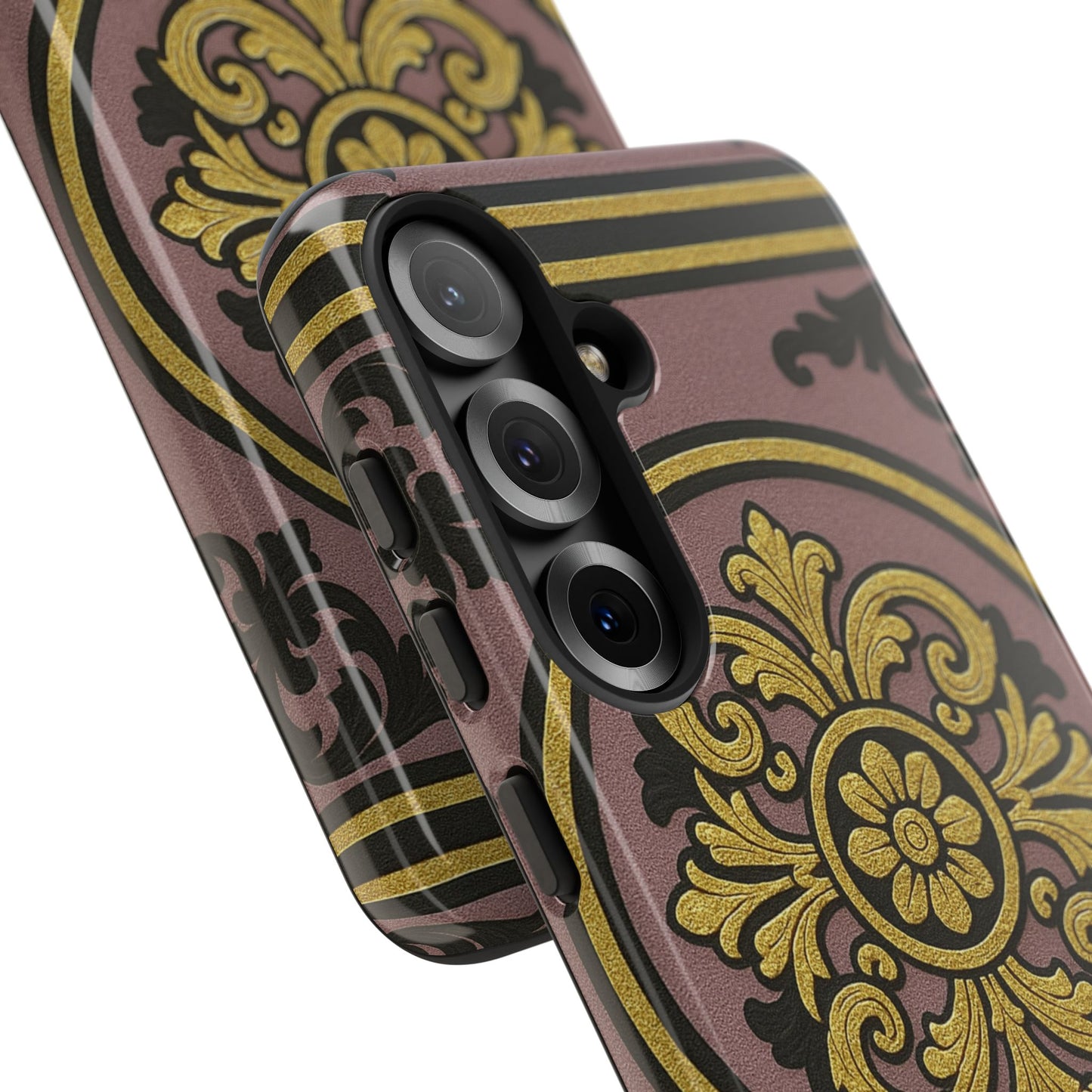 Gilded Mauve With Gold-Black Baroque Tough Cases