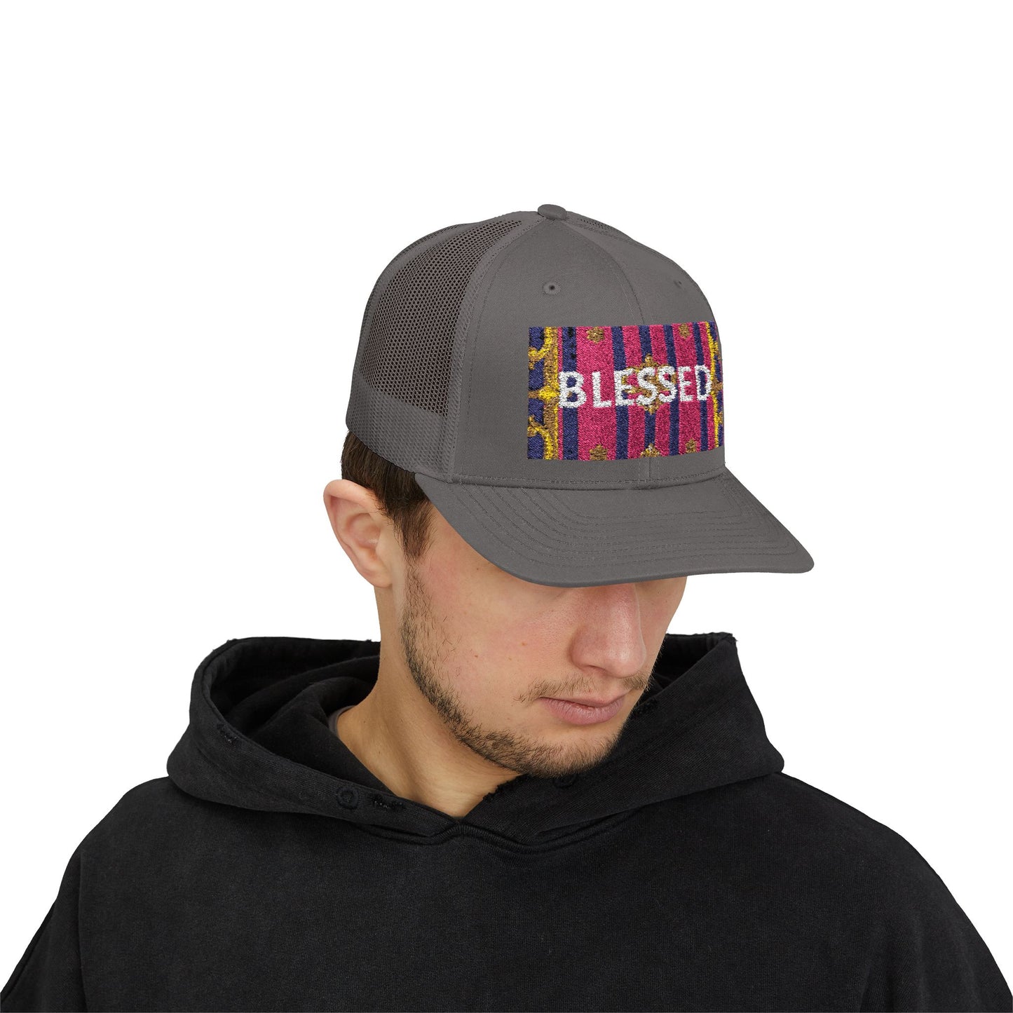 Blessed Snapback Trucker Cap - Inspirational Hat for Faith, Casual Wear, Gifts, Outdoor Activities, Summer Style
