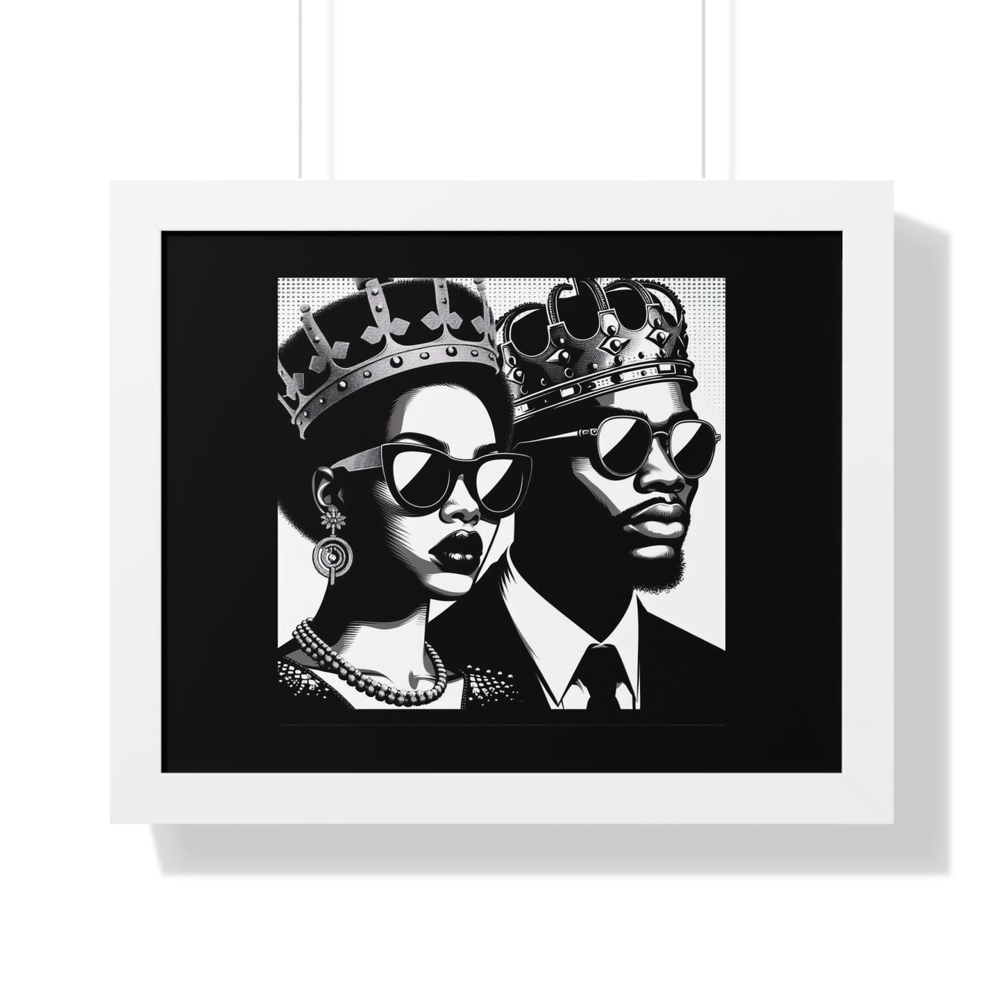 Royalty Framed Poster, Wall Art Decor, Black Culture Art, Modern Home Decor, Unique Gift for Her/Him