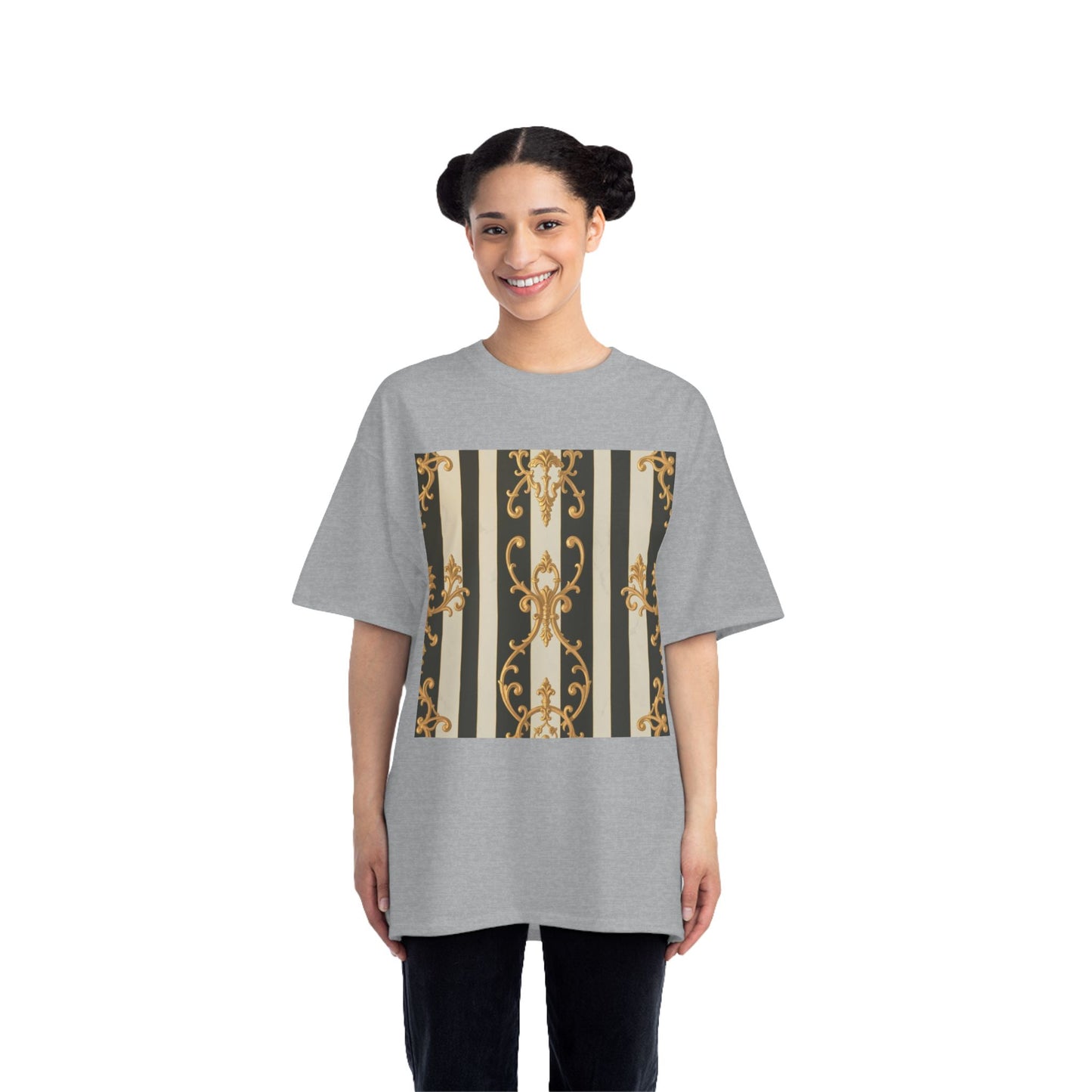 Elegant Baroque-Inspired Short-Sleeve T-Shirt, Vintage Style Tee, Fashion Statement Top, Unique Gift for Art Lovers