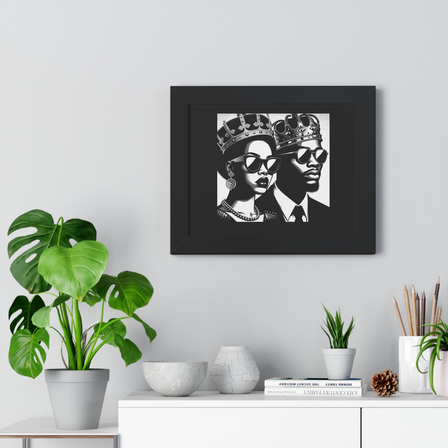 Royalty Framed Poster, Wall Art Decor, Black Culture Art, Modern Home Decor, Unique Gift for Her/Him