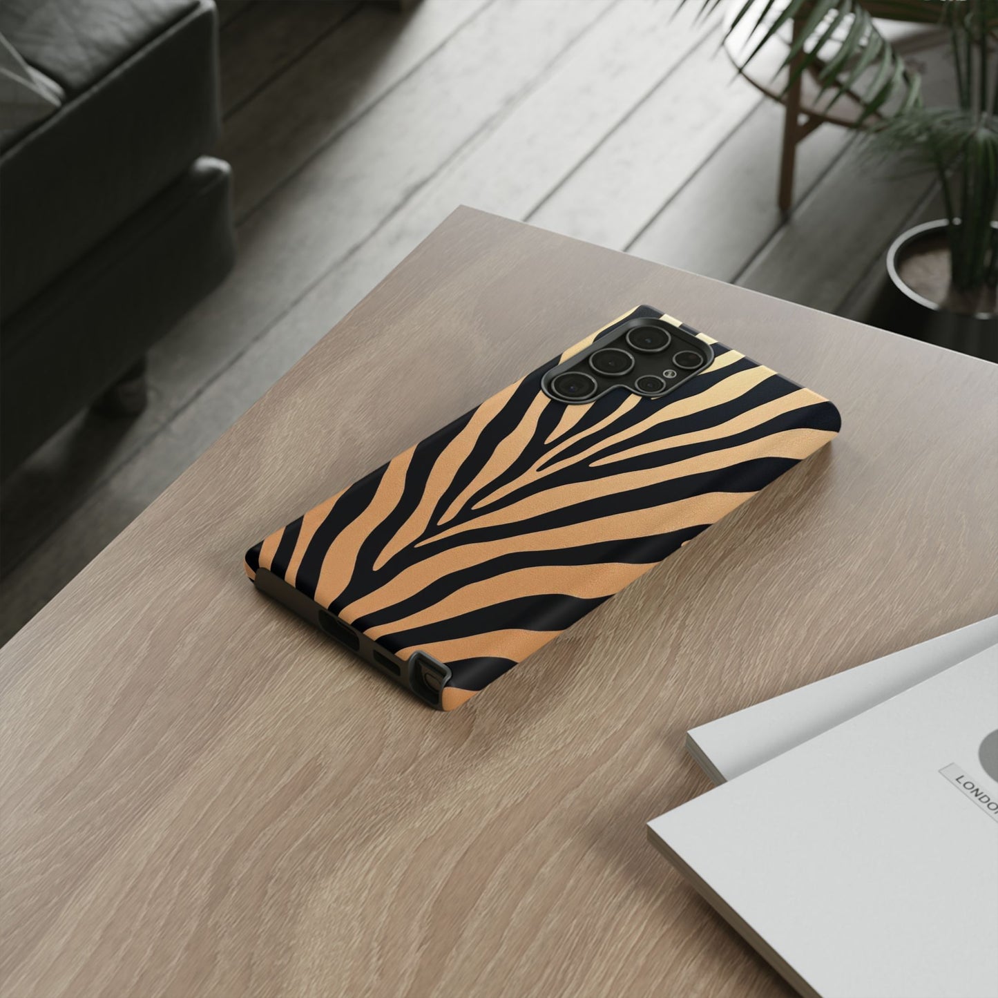 Zebra Print Tough Phone Case