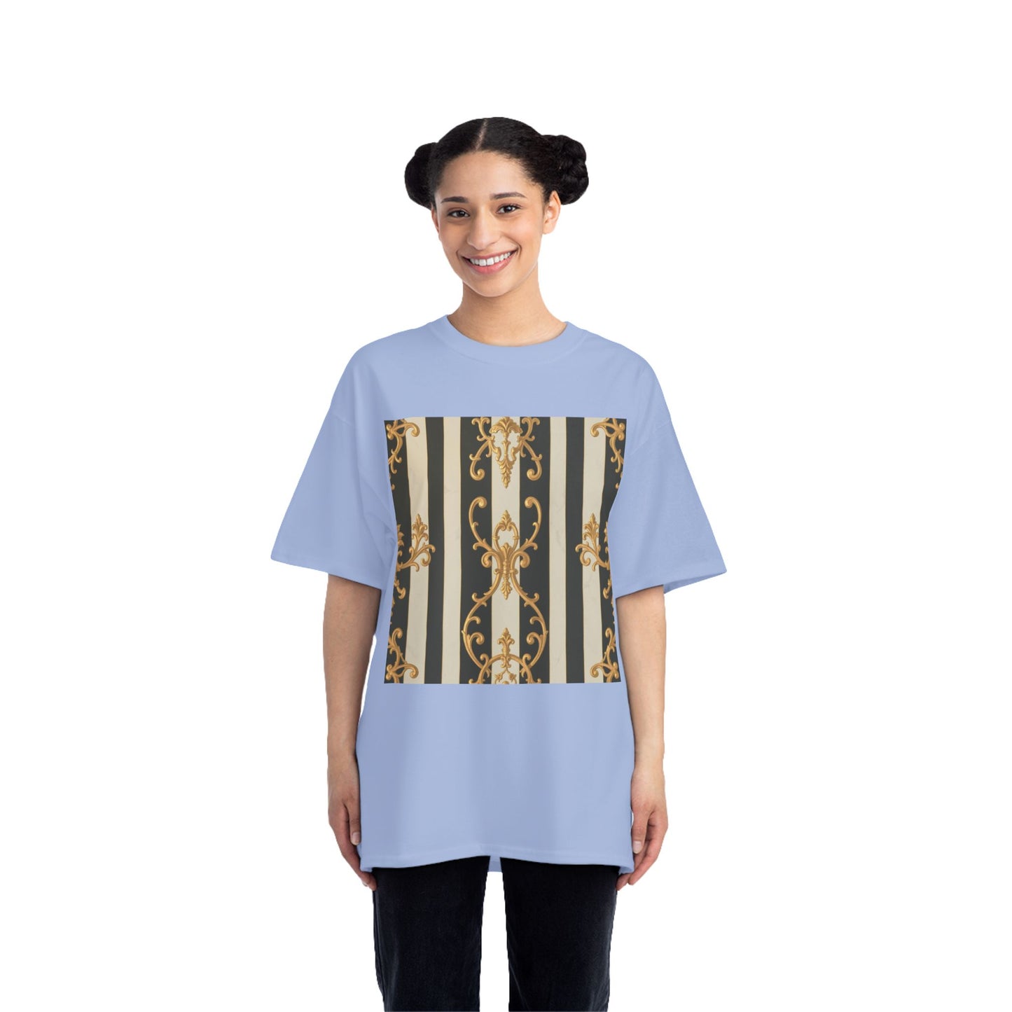 Elegant Baroque-Inspired Short-Sleeve T-Shirt, Vintage Style Tee, Fashion Statement Top, Unique Gift for Art Lovers