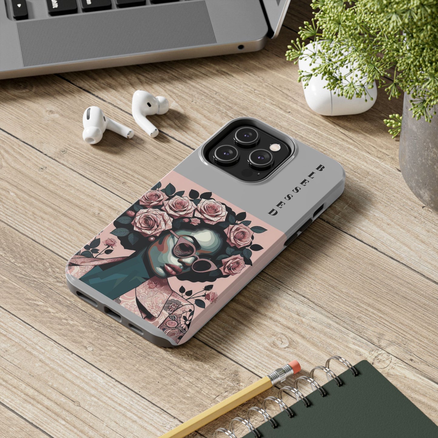 Blessed Floral Tough Phone Cases | Unique Gift for Her, Gift for Mom, Stylish Protection, Birthday Present, Black Girl Art