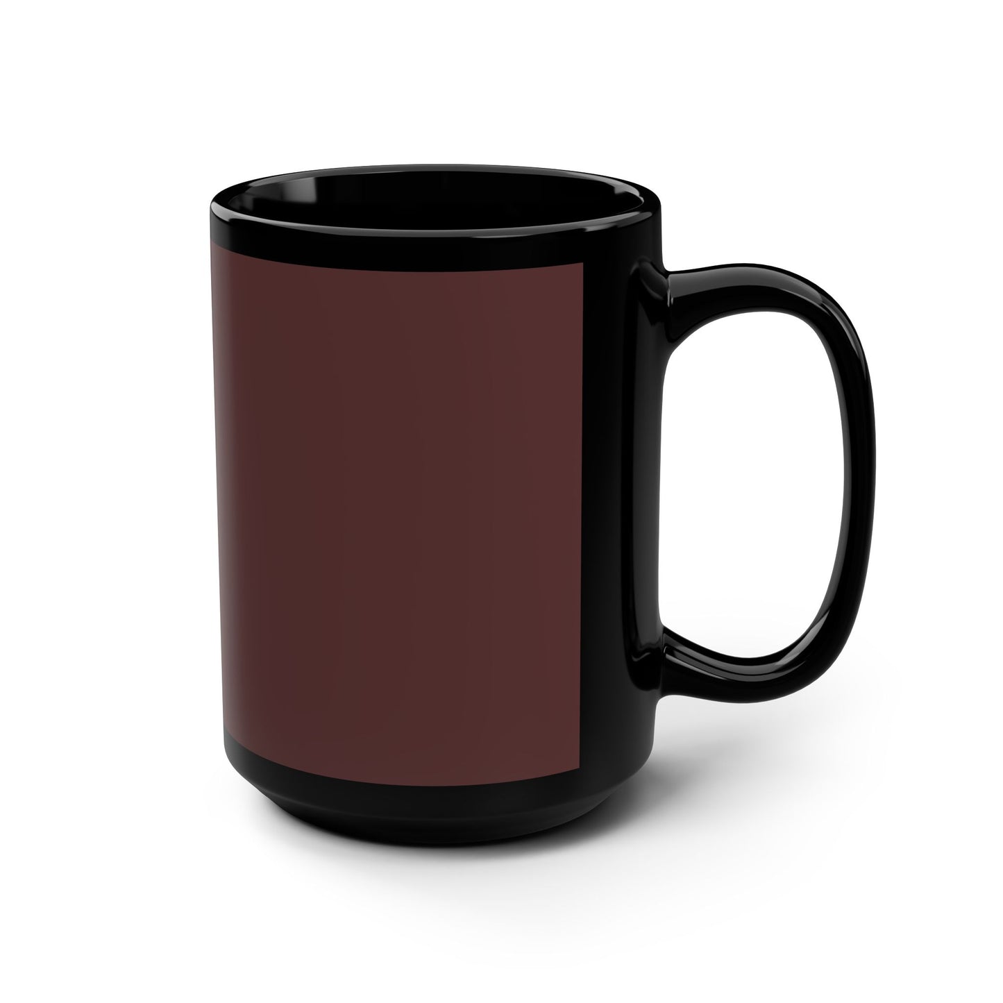 Stylish Brown Merlot Black Mug | Perfect for Coffee Lovers, Gift for Birthdays, Office Decor, Holiday Celebrations, Personalized Drinkware