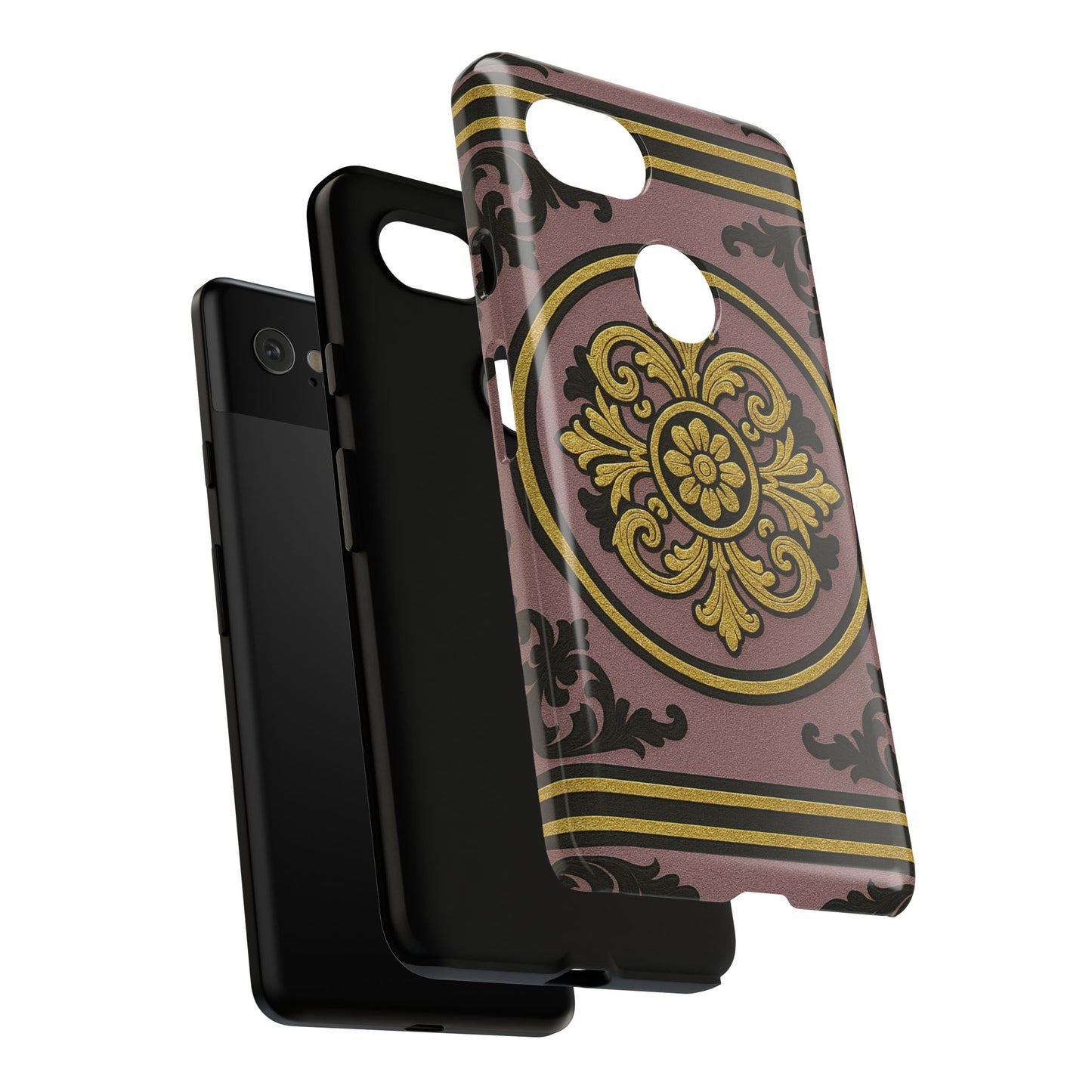 Gilded Mauve With Gold-Black Baroque Tough Cases