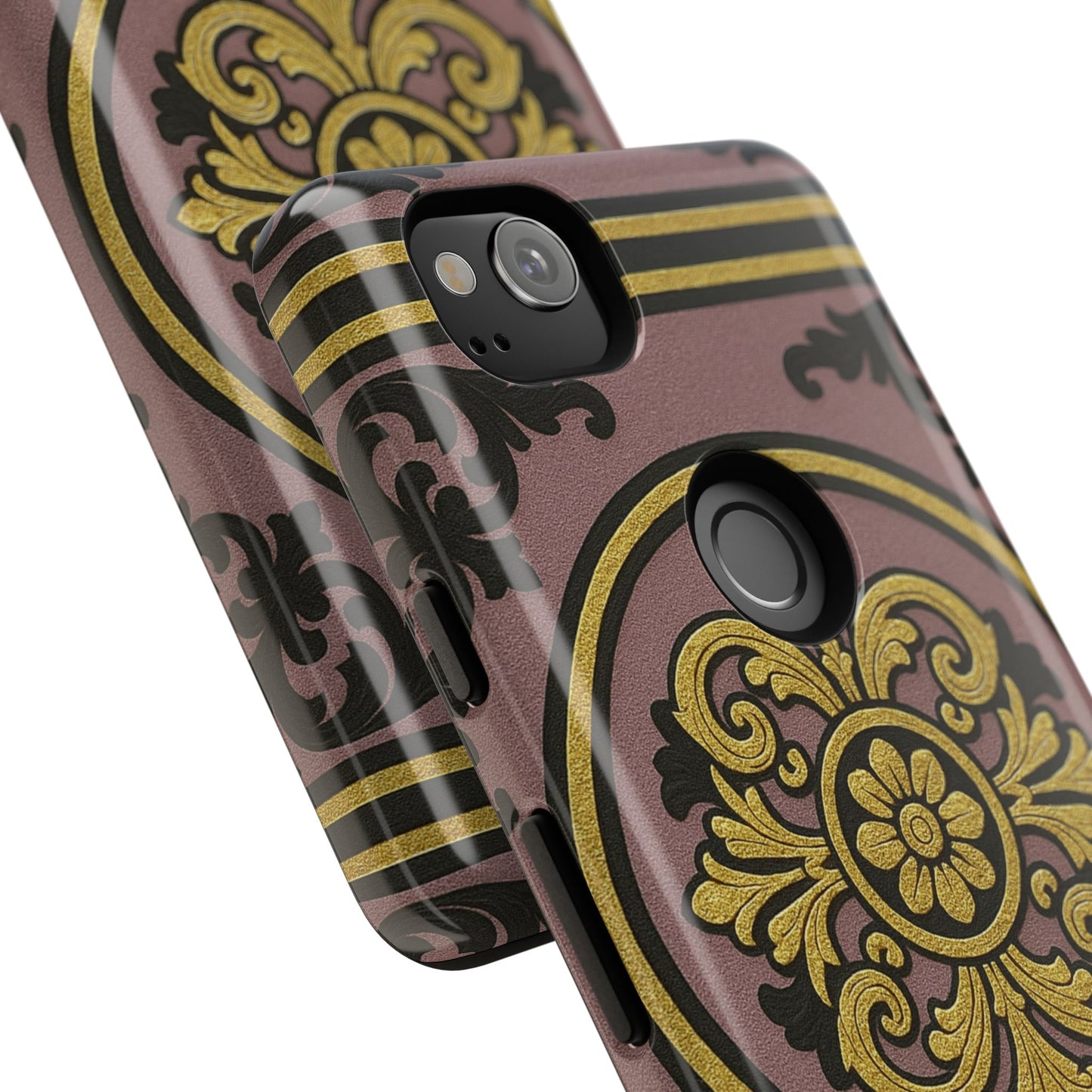 Gilded Mauve With Gold-Black Baroque Tough Cases