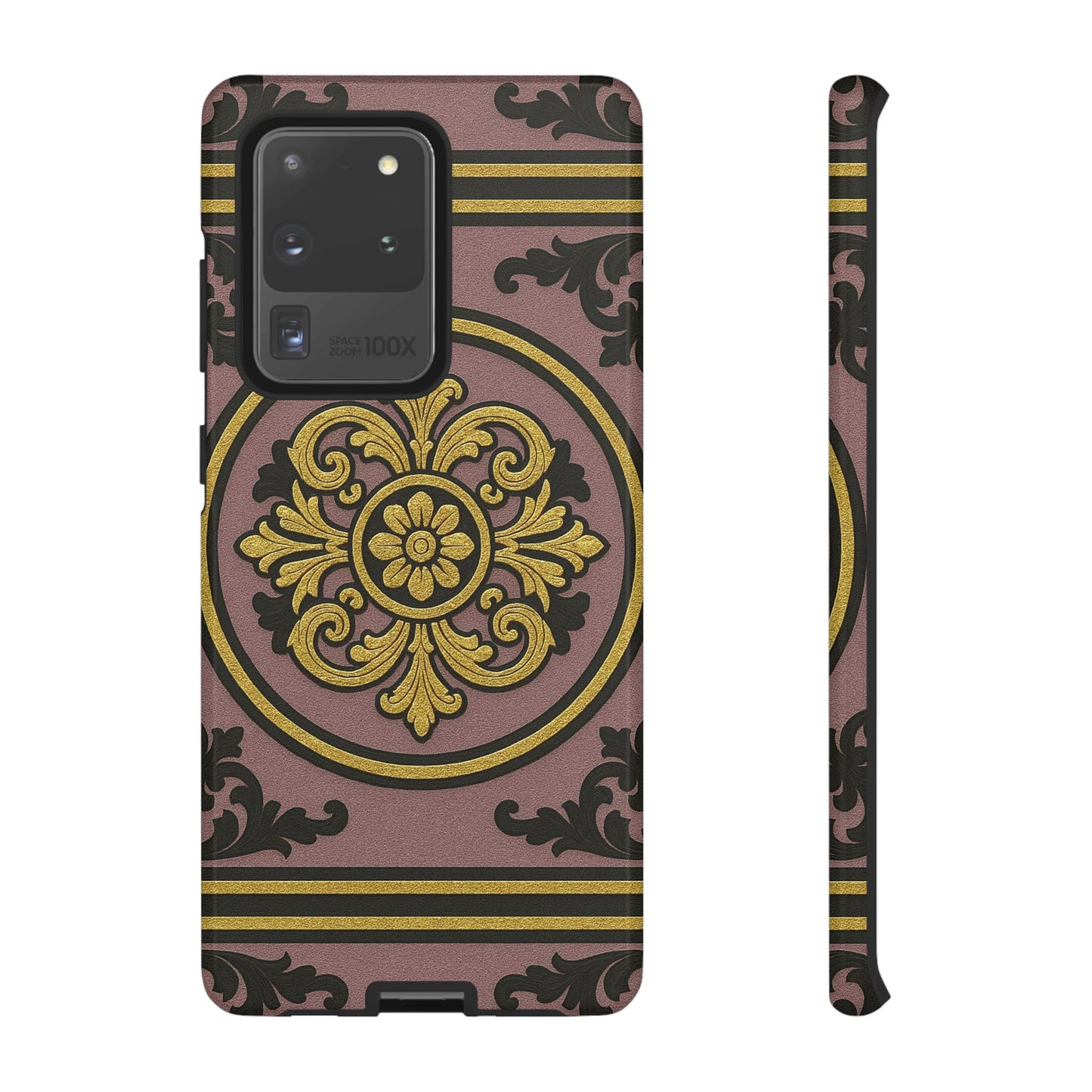 Gilded Mauve With Gold-Black Baroque Tough Cases
