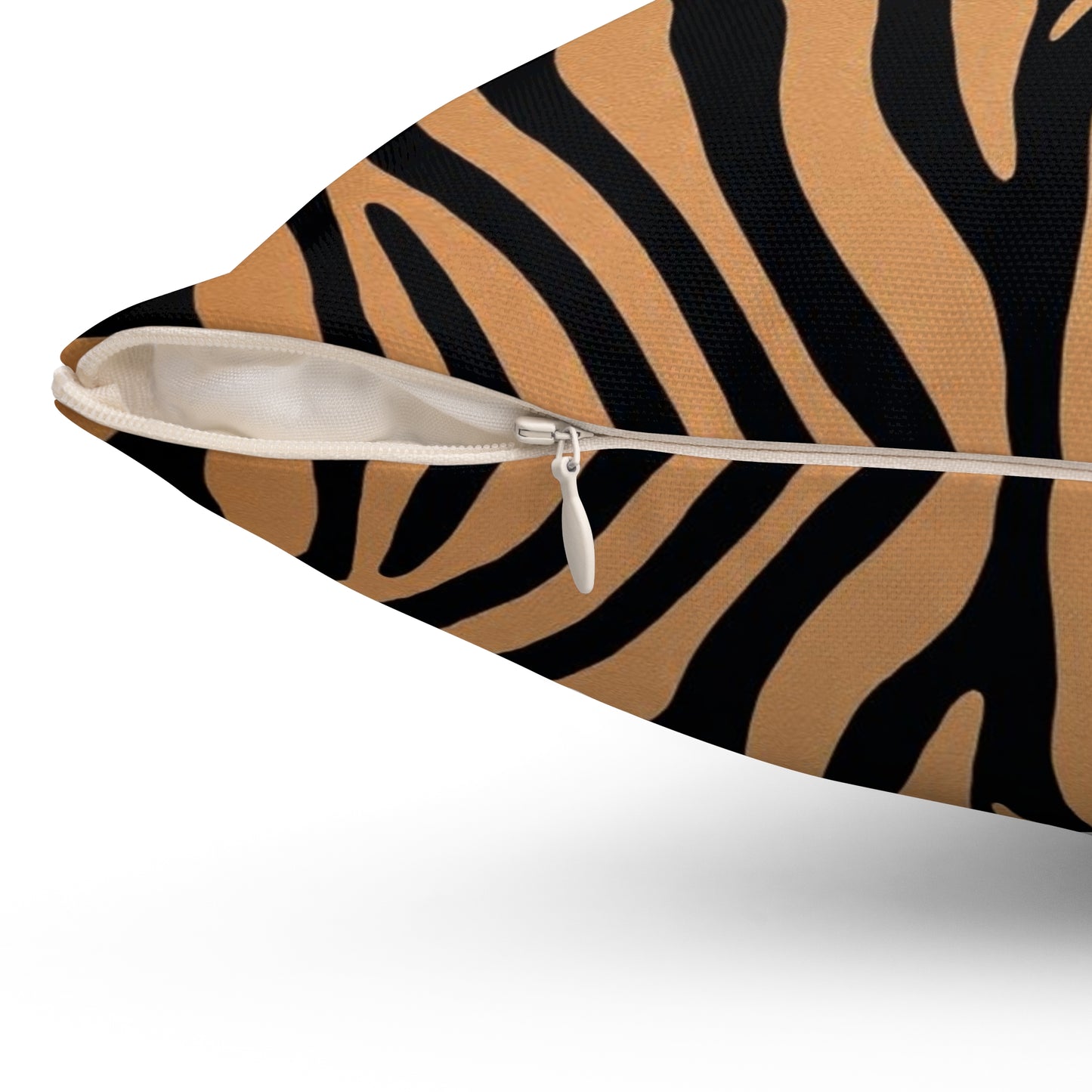 Chic Zebra Stripe Square Pillow - Stylish Home Décor
