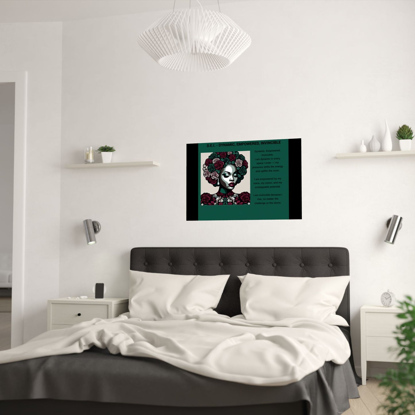 Empowered Feminine Wall Art Poster - Dynamic, Empowered & Invincible Design