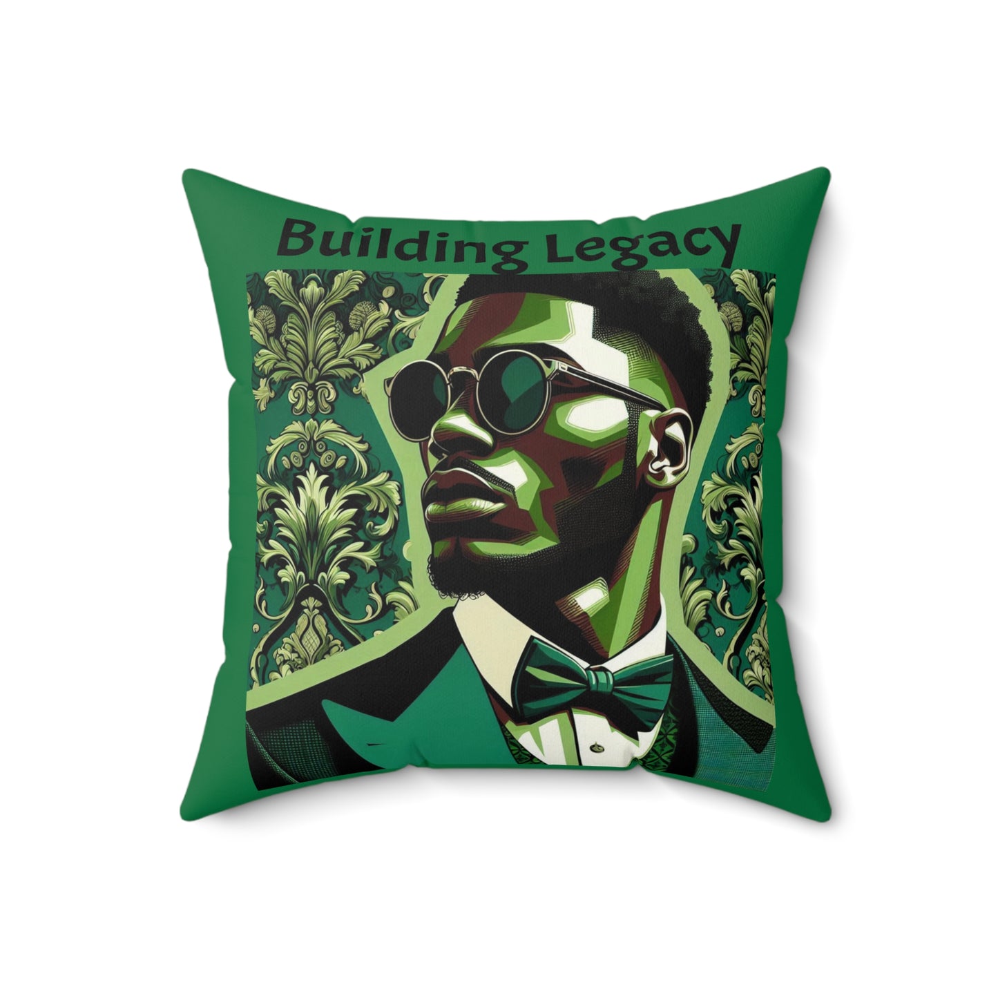 Building Legacy Faux Suede Pillow | Inspirational Home Decor, Modern Accent, Gift for Graduates, Unique Statement Piece