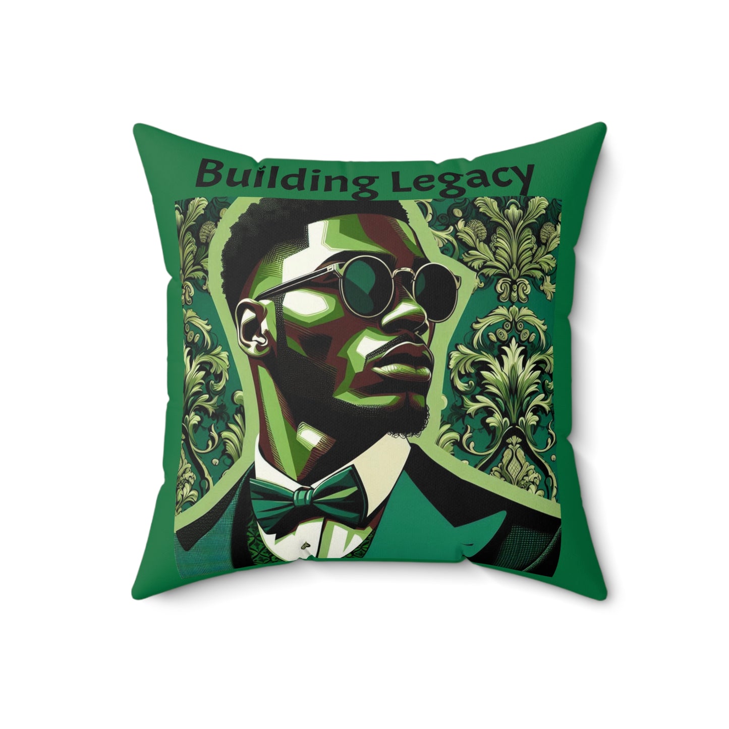 Building Legacy Faux Suede Pillow | Inspirational Home Decor, Modern Accent, Gift for Graduates, Unique Statement Piece