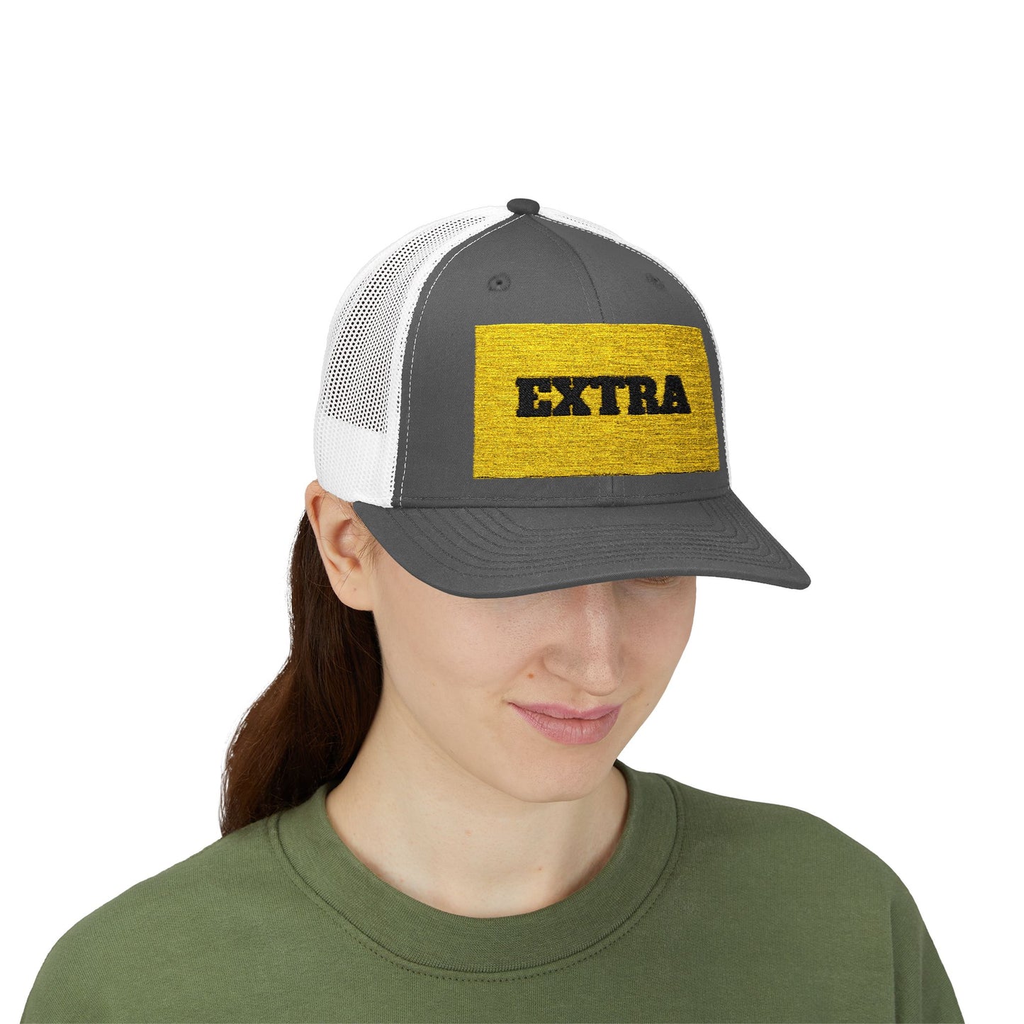 Extra Sparkling Gold Snapback Trucker Cap, Casual Hat, Fashion Accessory, Outdoor Gear, Gift for Him/Her, Party Wear
