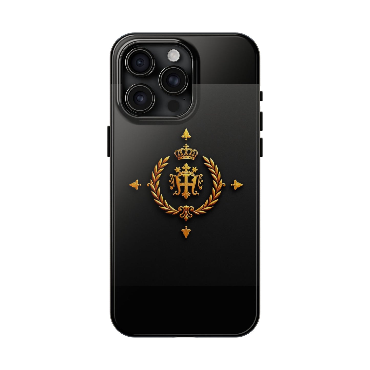 Luxurious Monarch Phone Case, Tough Phone Covers, Elegant Tech Accessories, Gold Crown Design, Stylish Gift for Him/Her - Gold Crest