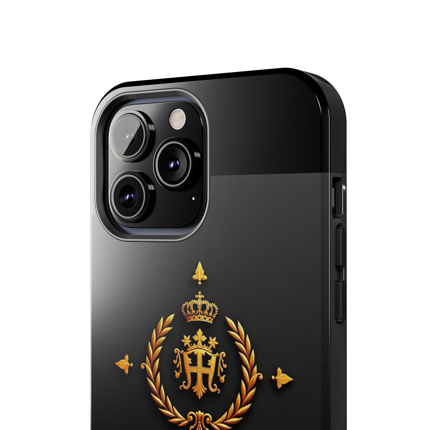 Luxurious Monarch Phone Case, Tough Phone Covers, Elegant Tech Accessories, Gold Crown Design, Stylish Gift for Him/Her - Gold Crest