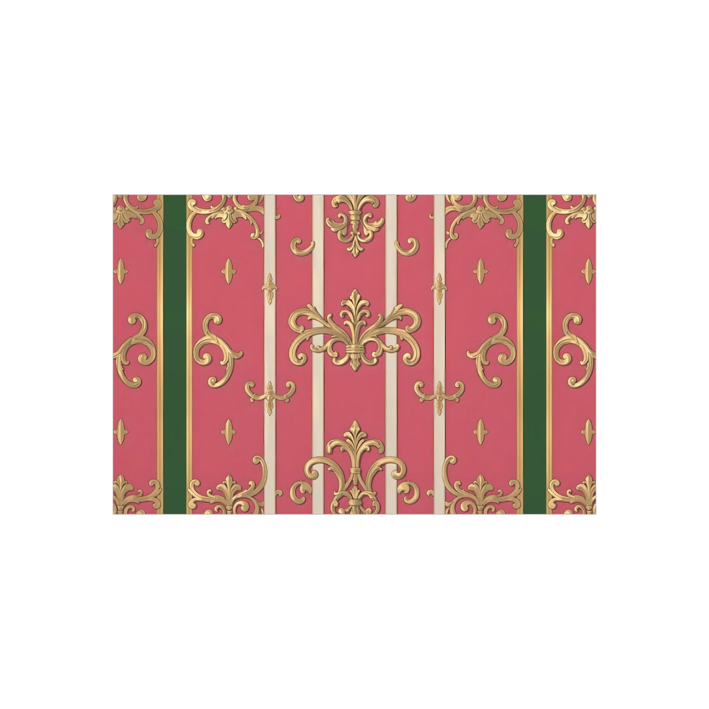 Elegant Green Border Pink & Gold Foam Board Decor - Party Backdrop, Art Display, Home Decor, Event Decoration, Wall Art