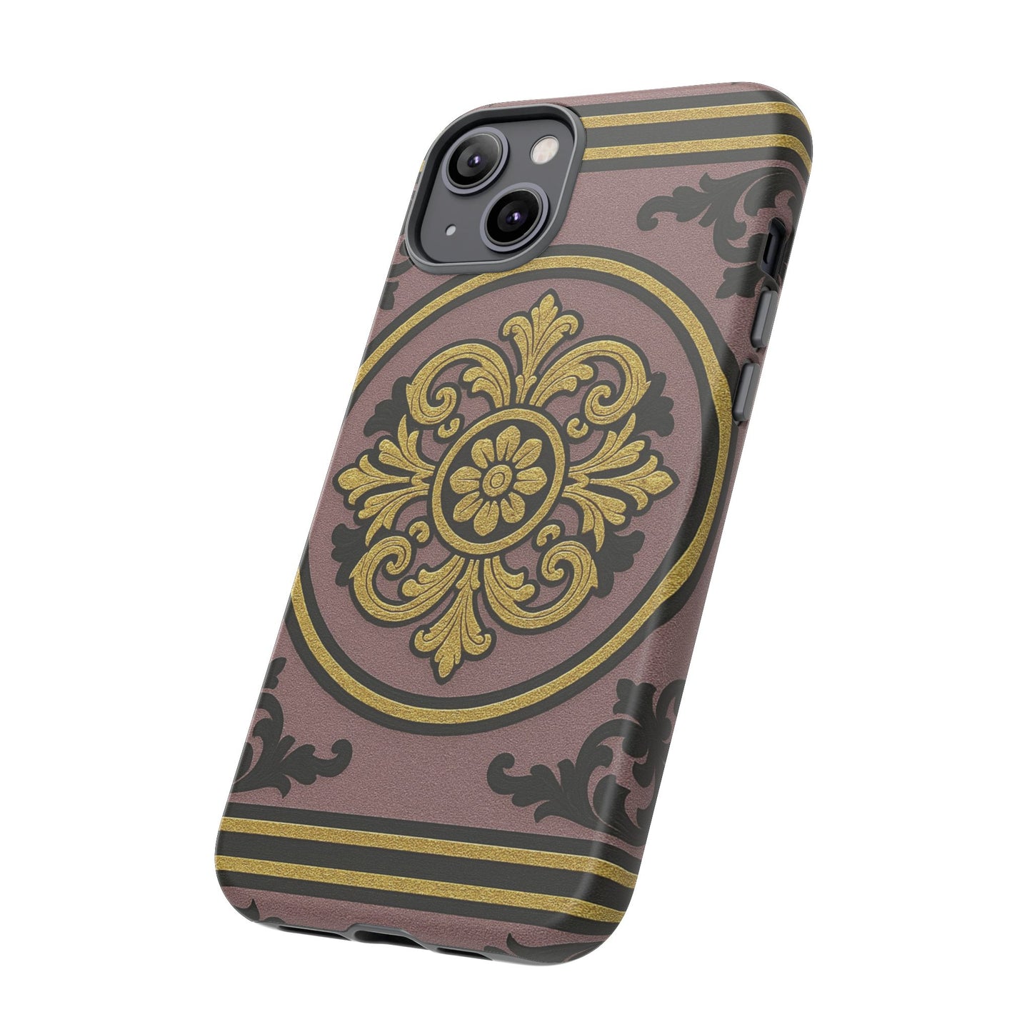 Gilded Mauve With Gold-Black Baroque Tough Cases