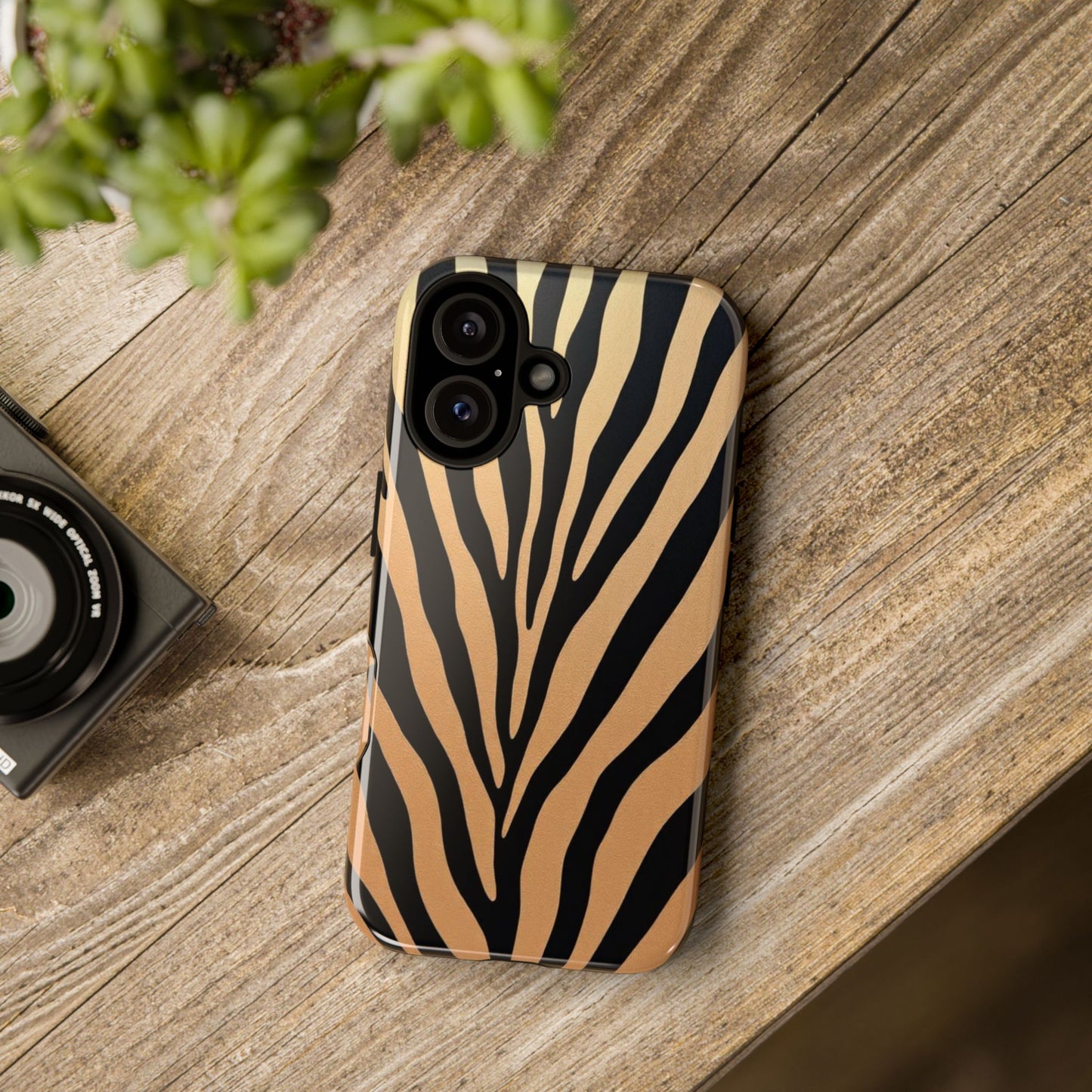 Zebra Print Tough Phone Case