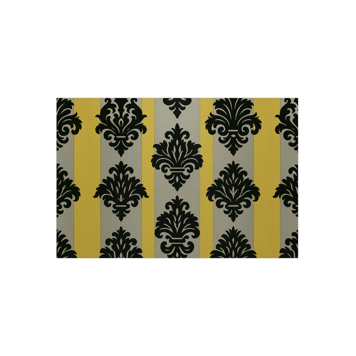 Stylish Foam Board, Elegant Decor Display, Home Office Organization, Craft Projects, Wedding Decor - Silver & Gold Striped Black Baroque