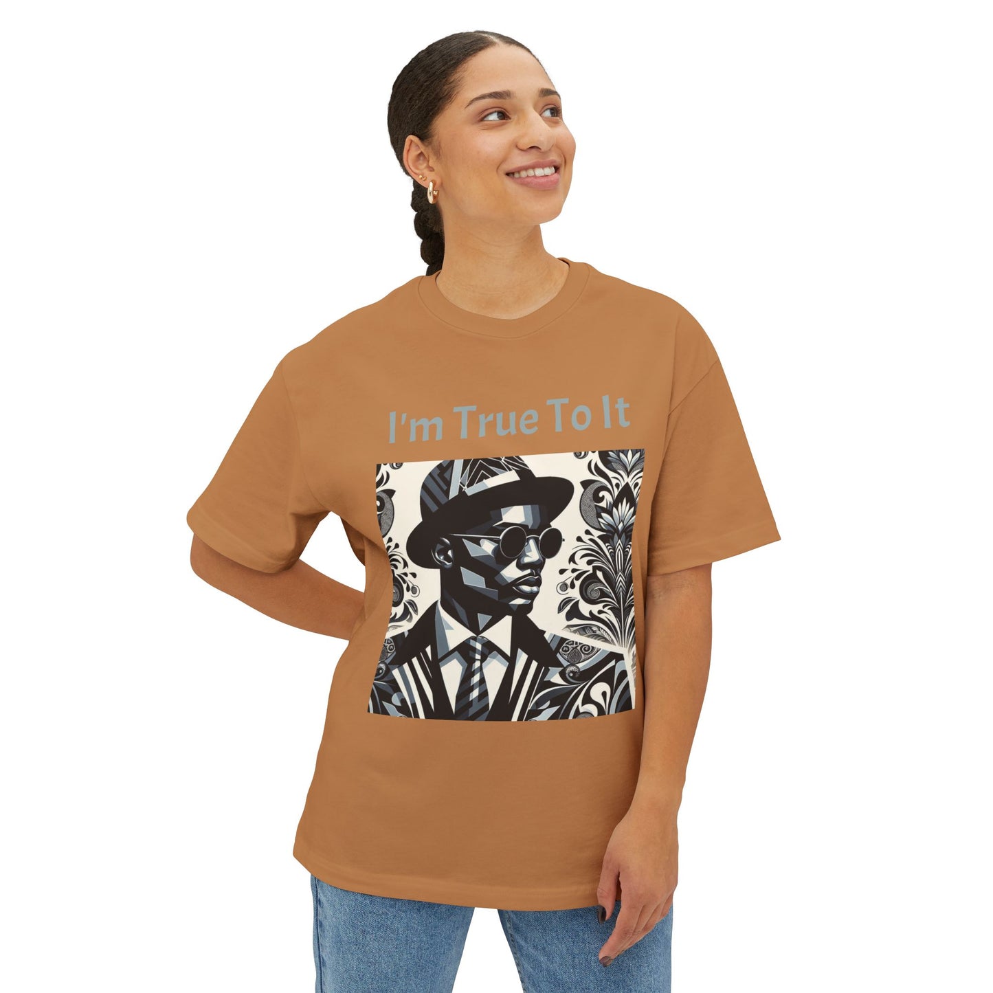 Stylish Oversized Tee, Graphic Tee, Casual Summer Tee, Urban Fashion, Vintage-Inspired T-Shirt - True To It