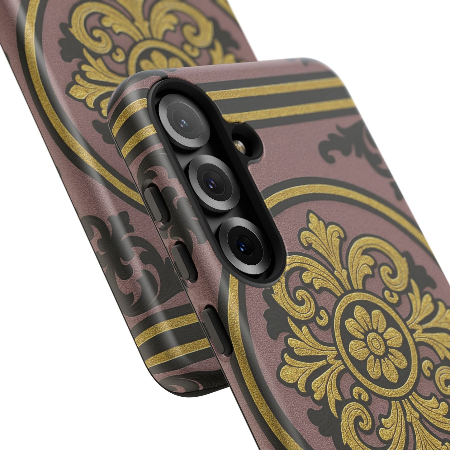 Gilded Mauve With Gold-Black Baroque Tough Cases