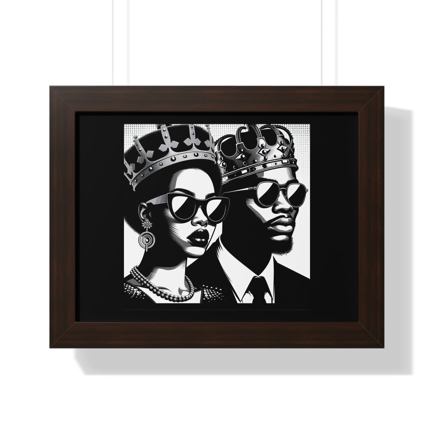 Royalty Framed Poster, Wall Art Decor, Black Culture Art, Modern Home Decor, Unique Gift for Her/Him