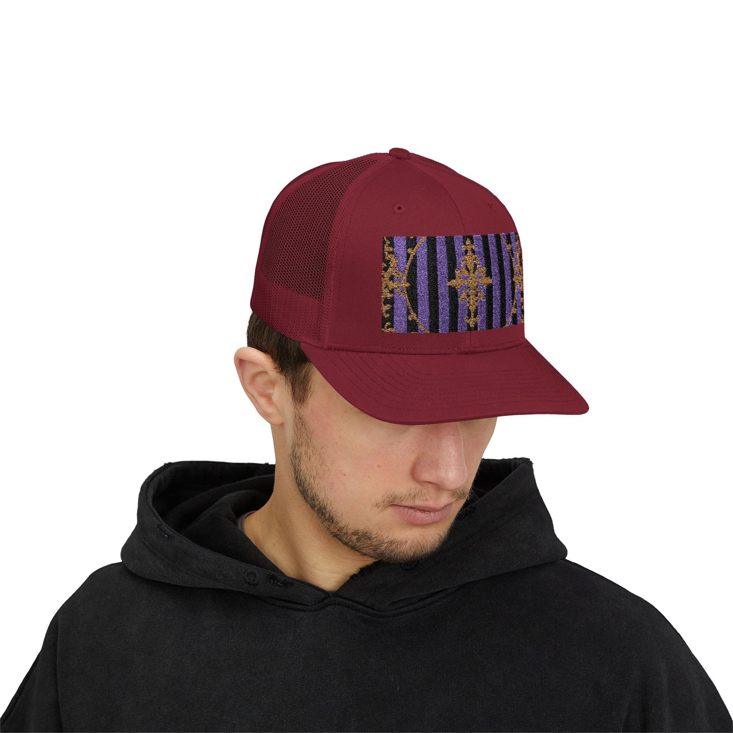 Stylish Baroque Vintage-Inspired Snapback Trucker Cap, Hipster Cap, Festival Headwear, Unique Gift for Fashion Lovers