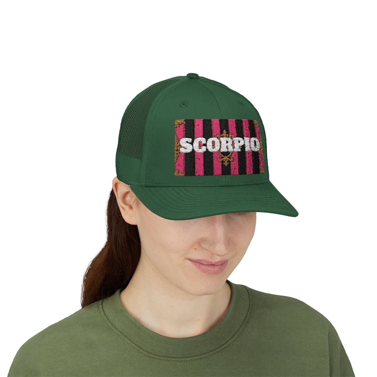 Scorpio Snapback Trucker Cap | Zodiac Hat, Astrology Gift, Trendy Cap for Astrology Lovers, Summer Style, Unique Birthday Gift