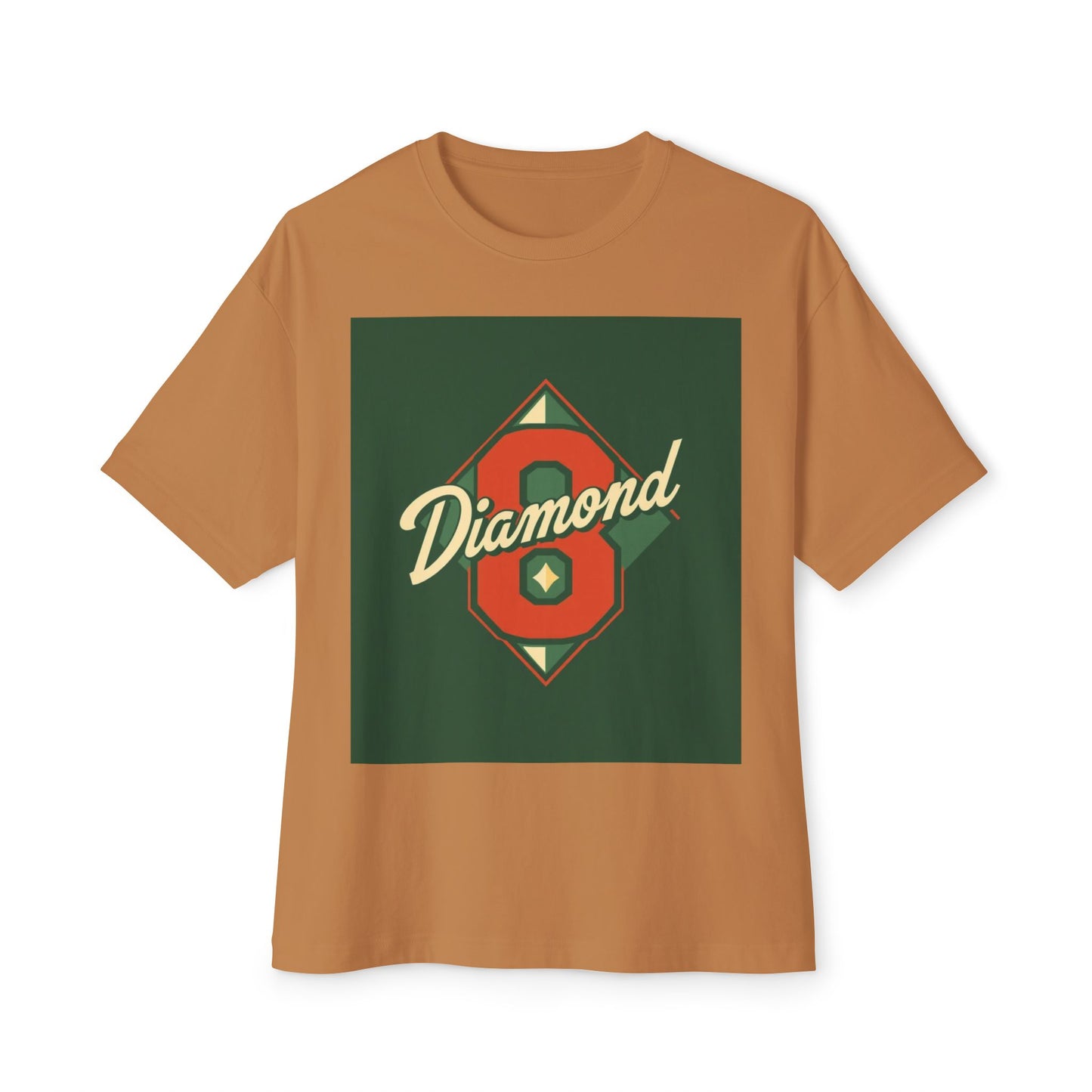 Diamond Oversized Boxy Tee | Casual Streetwear, Gift for Him/Her, 90s Retro Style, Fashion Statement, Unique Graphic Tee - Diamond 8