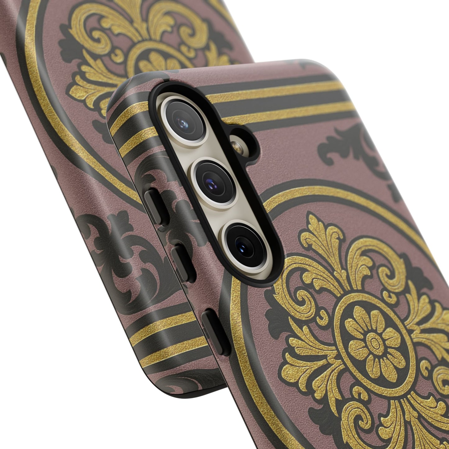 Gilded Mauve With Gold-Black Baroque Tough Cases