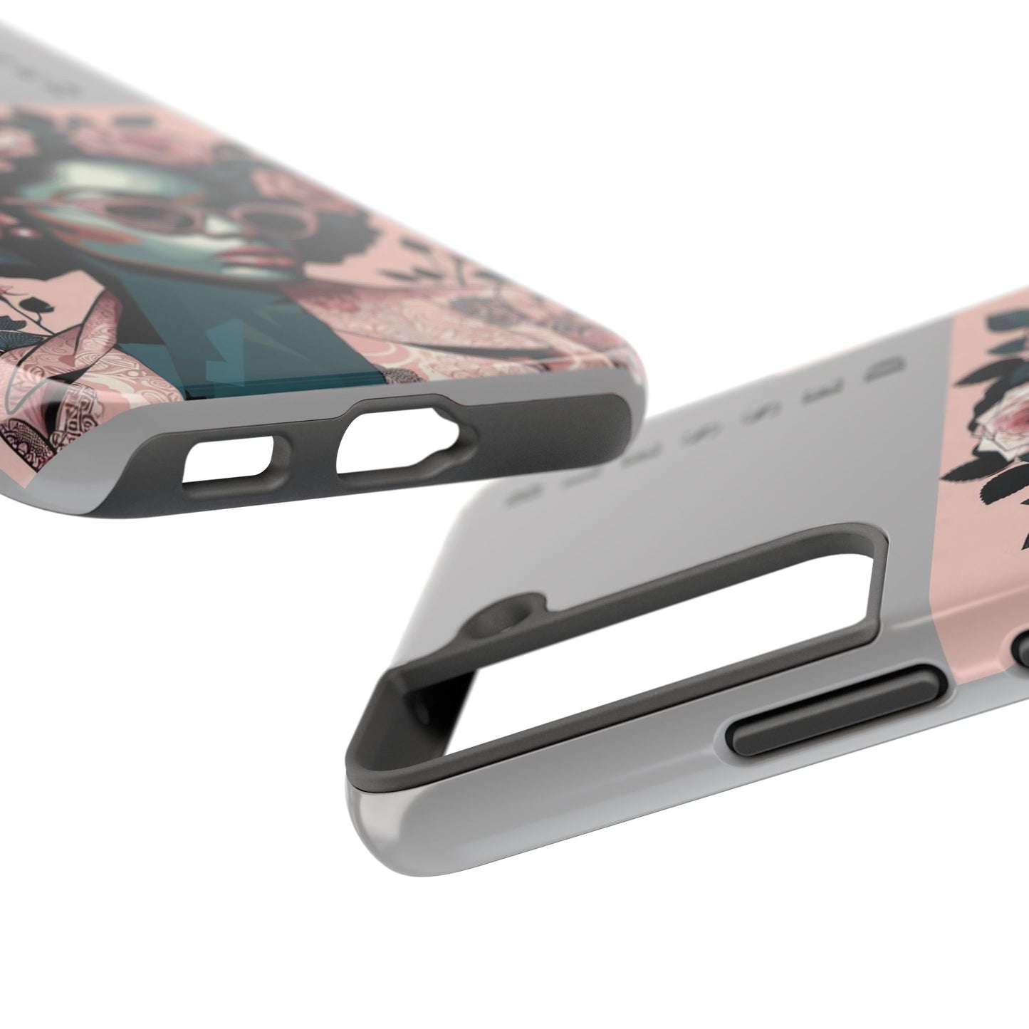 Blessed Floral Tough Phone Cases | Unique Gift for Her, Gift for Mom, Stylish Protection, Birthday Present, Black Girl Art