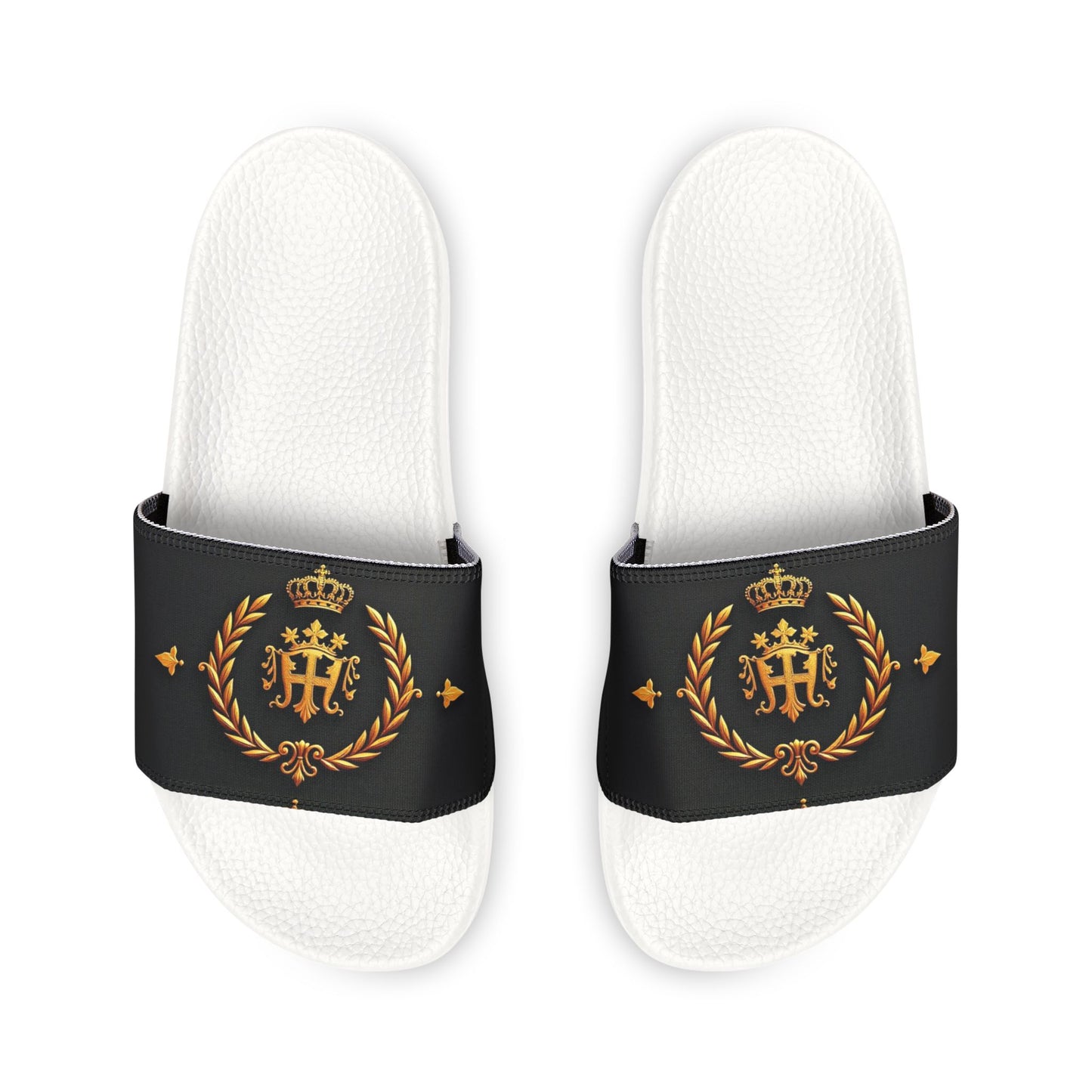Chic Women's Slide Sandals with Removable Straps | Customizable Summer Footwear, Vacation Sandals, Poolside Slip-Ons - Gold Crest