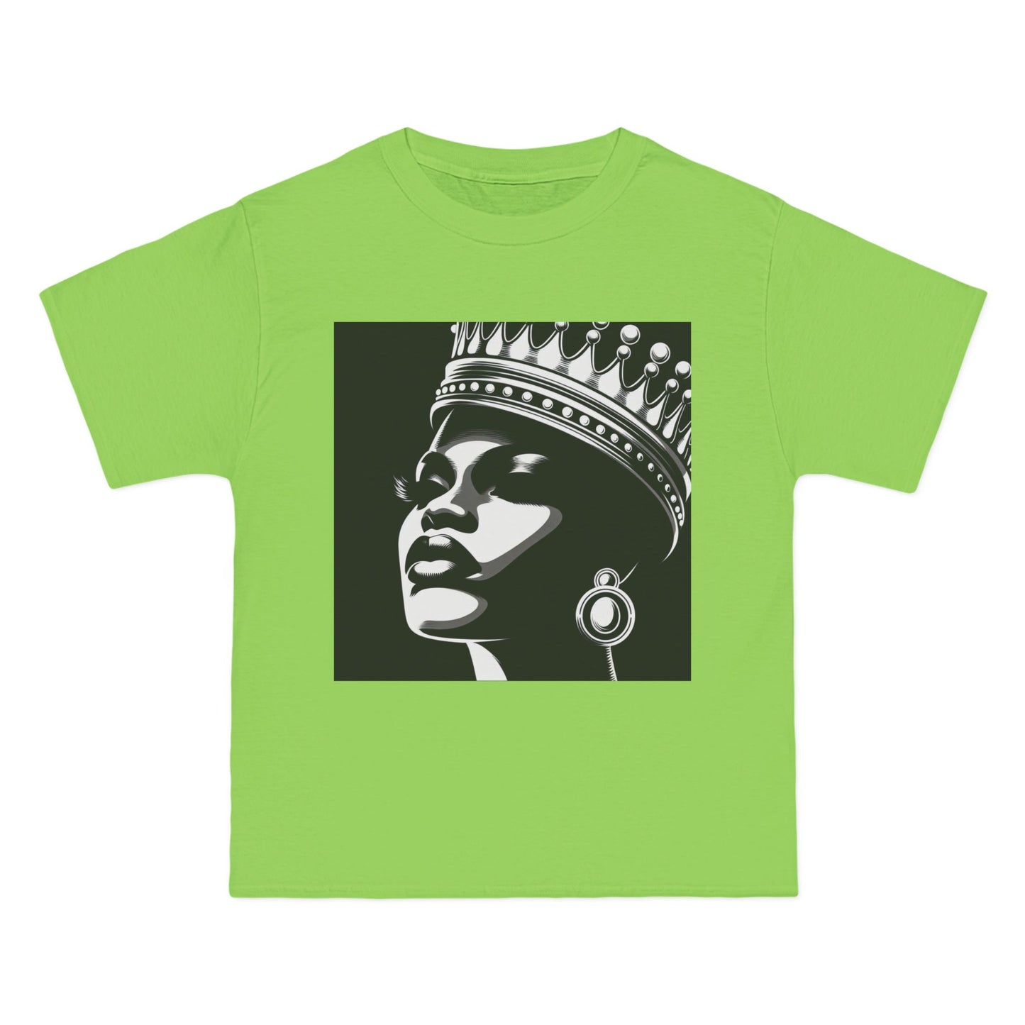 Crowned Beauty T-Shirt, Unisex, Short-Sleeve Tee, Graphic Art Shirt, Queen Vibes Apparel, Unique Gift for Women, Fashion Statement Top