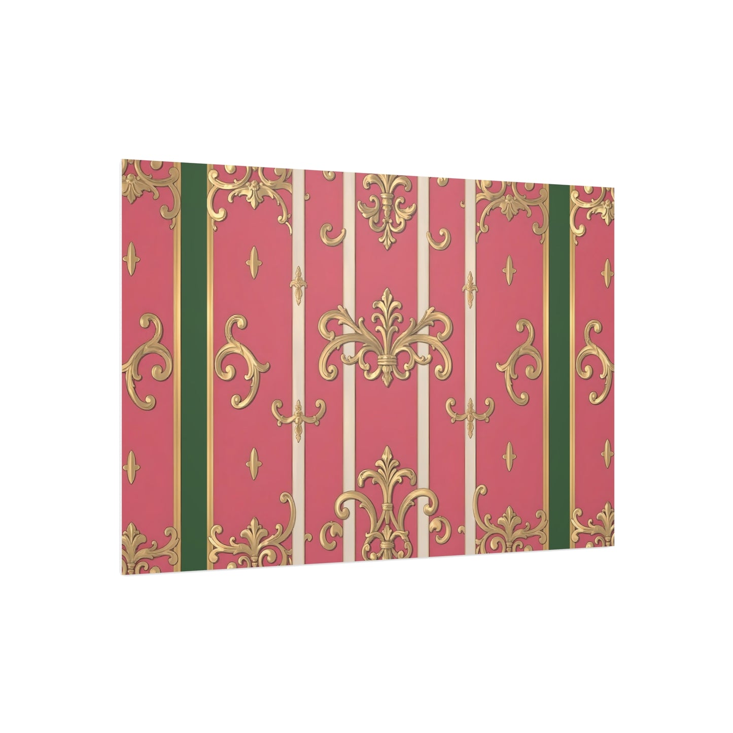 Elegant Green Border Pink & Gold Foam Board Decor - Party Backdrop, Art Display, Home Decor, Event Decoration, Wall Art