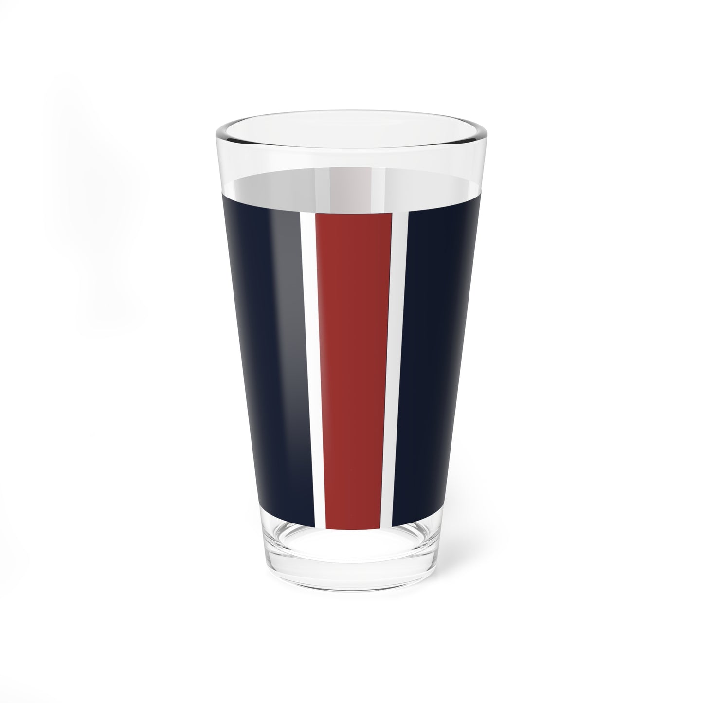 Lunar Midnight & Red-White Striped Stylish Mixing Glass, 16oz Cocktail Mixer, Home Bar Accessory, Unique Gift, Party Essential, Modern Drinkware