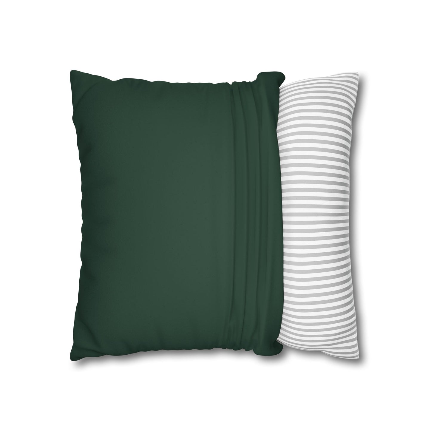 Stylish Midnight Green Faux Suede Square Pillowcase for Cozy Home Decor, Decorative Cushion Cover, Modern Accent Pillow, Indoor Throw Pillows