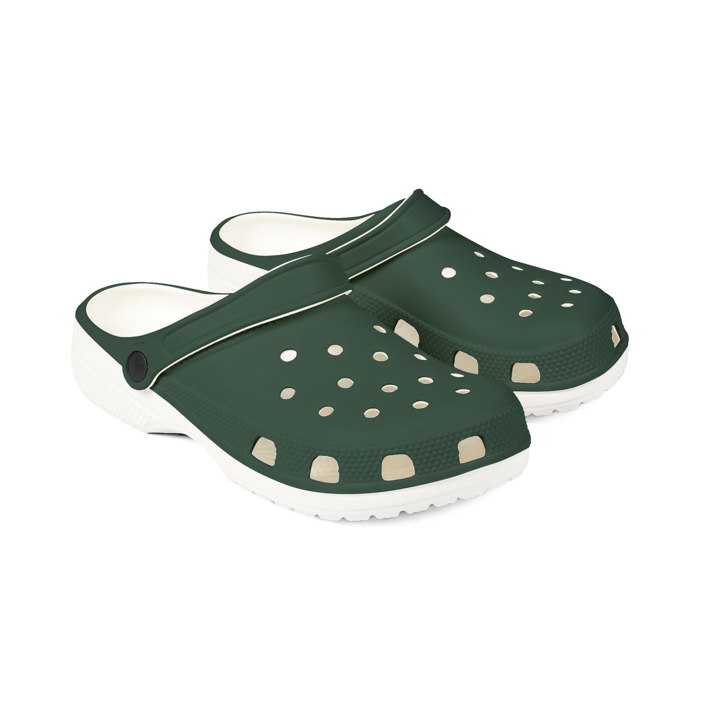 Trendy Midnight Green EVA Foam Rubber Clogs - Comfortable Footwear for Home, Garden, and Outdoor Fun, Stylish, Casual Slip-Ons