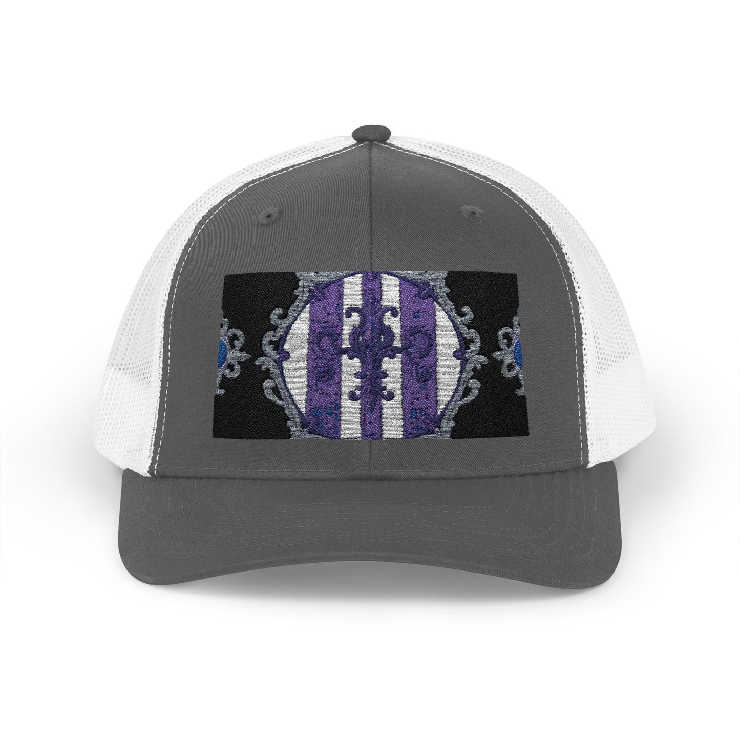Stylish Baroque Design Snapback Trucker Cap with Artistic Design, Unisex Cap, Trendy Hat for Outdoor Activities, Casual Wear, Gift Idea