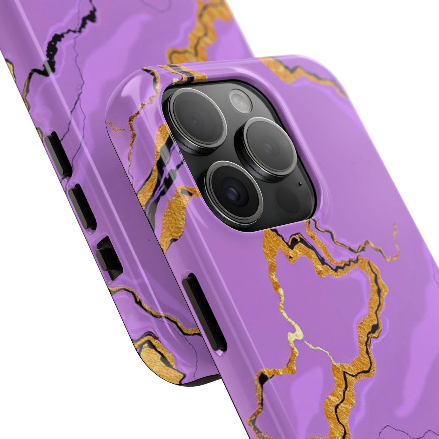 Stylish Tough Phone Cases with Purple Marble Design, Protective Phone Cases, Trendy Phone Accessories, Gift for Her, Unique Phone Cover